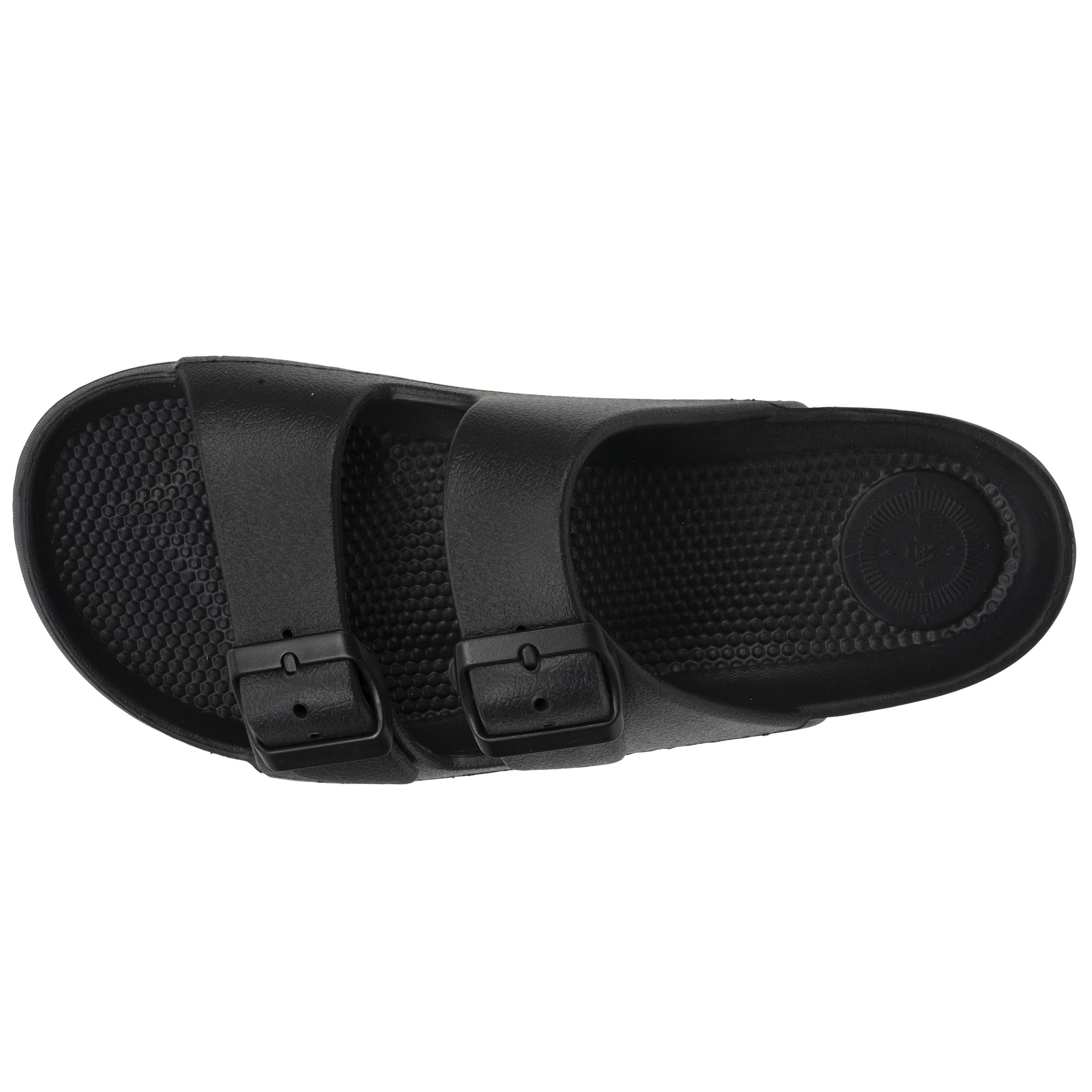 isotoner-mules-claquettes-femme-ajustable-noir-everywear image 3