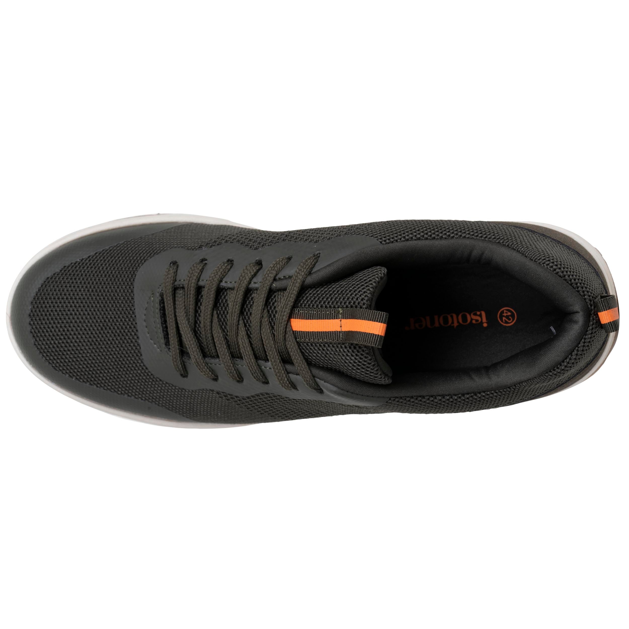 isotoner-baskets-homme-lacets-kaki-everywear-m-moire-de-forme image 3