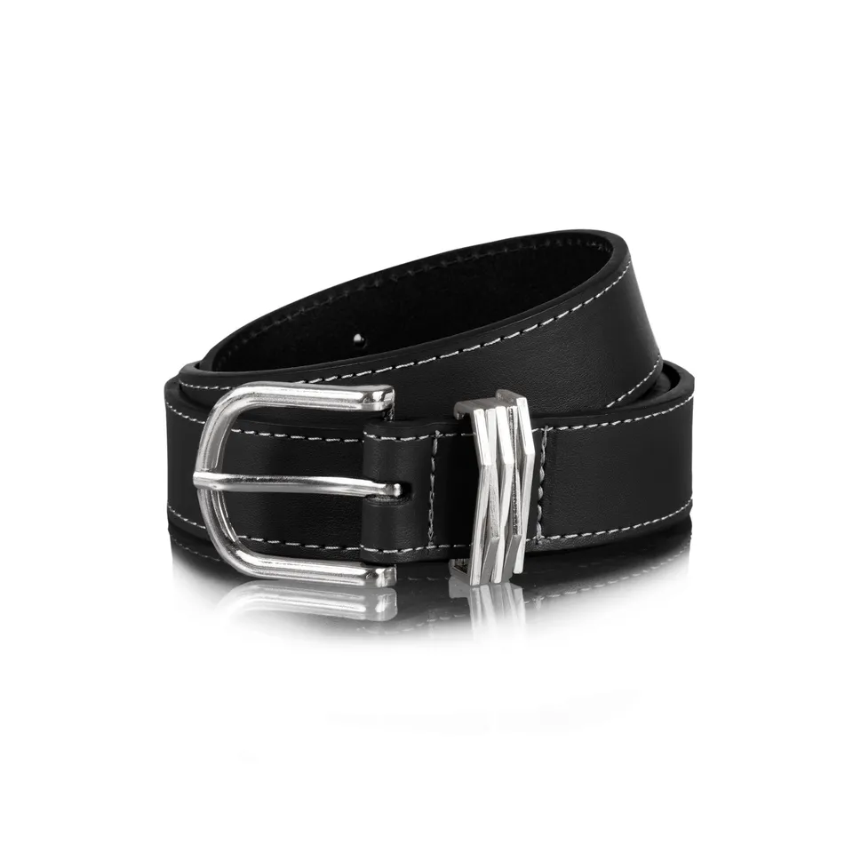 isotoner-ceinture-femme-lisse-bijoux-noir-3-cm image 1