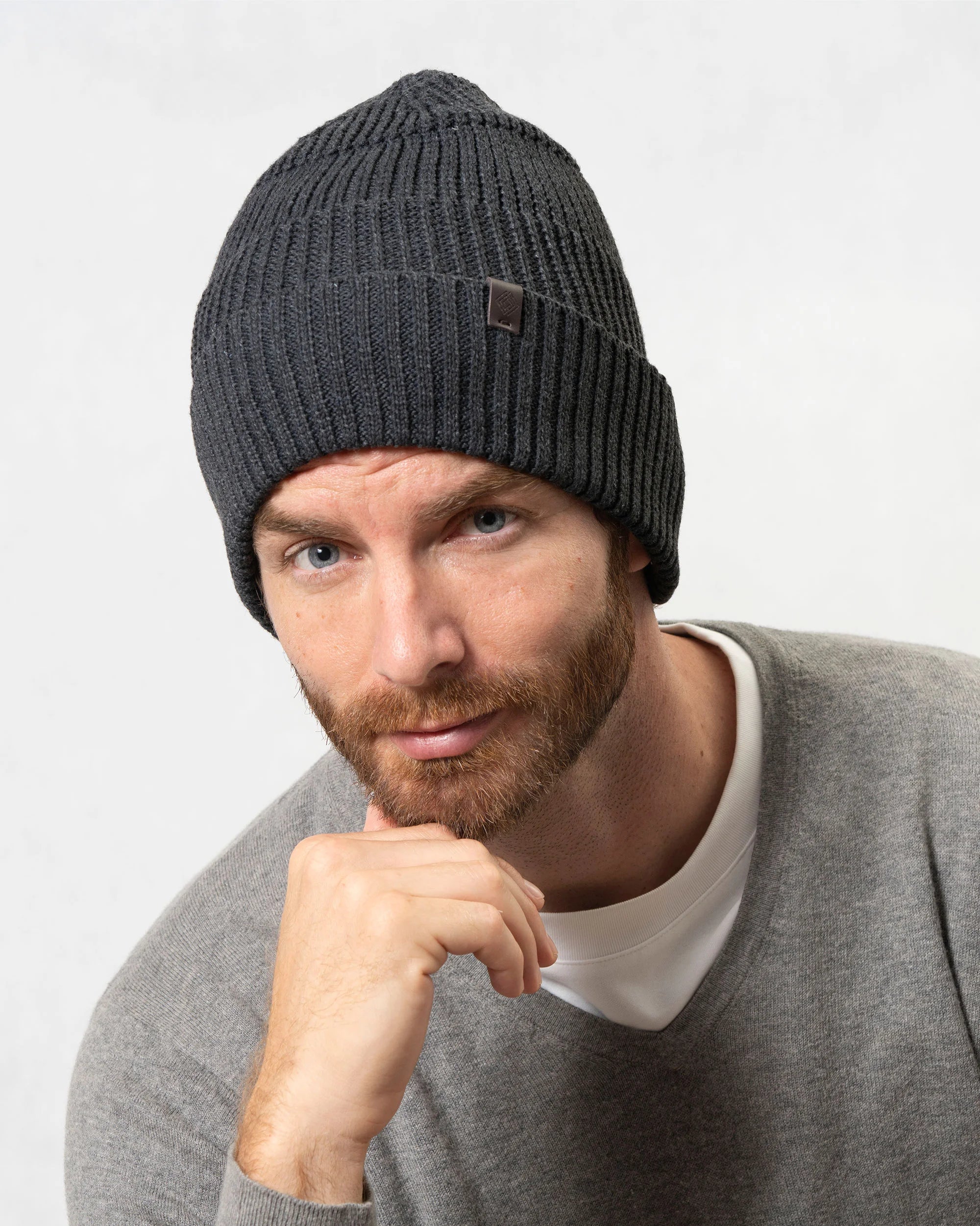 isotoner-bonnet-homme-maille-recycl-e-c-tel-e-gris image 2