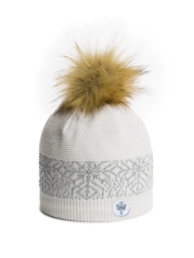 pipolaki-bonnet-favara-femme-pompon-lurex-doubl-polaire-recycl-e image 1