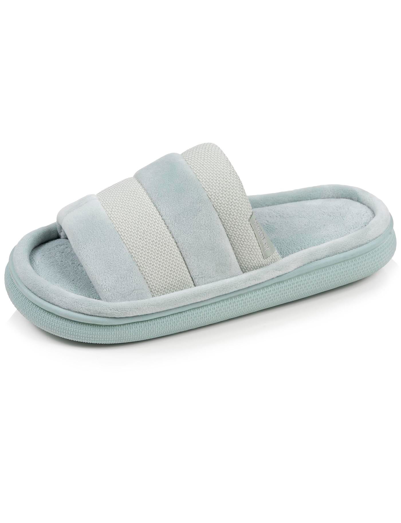 isotoner-chaussons-sandales-femme-bloup-vert-amande image 6