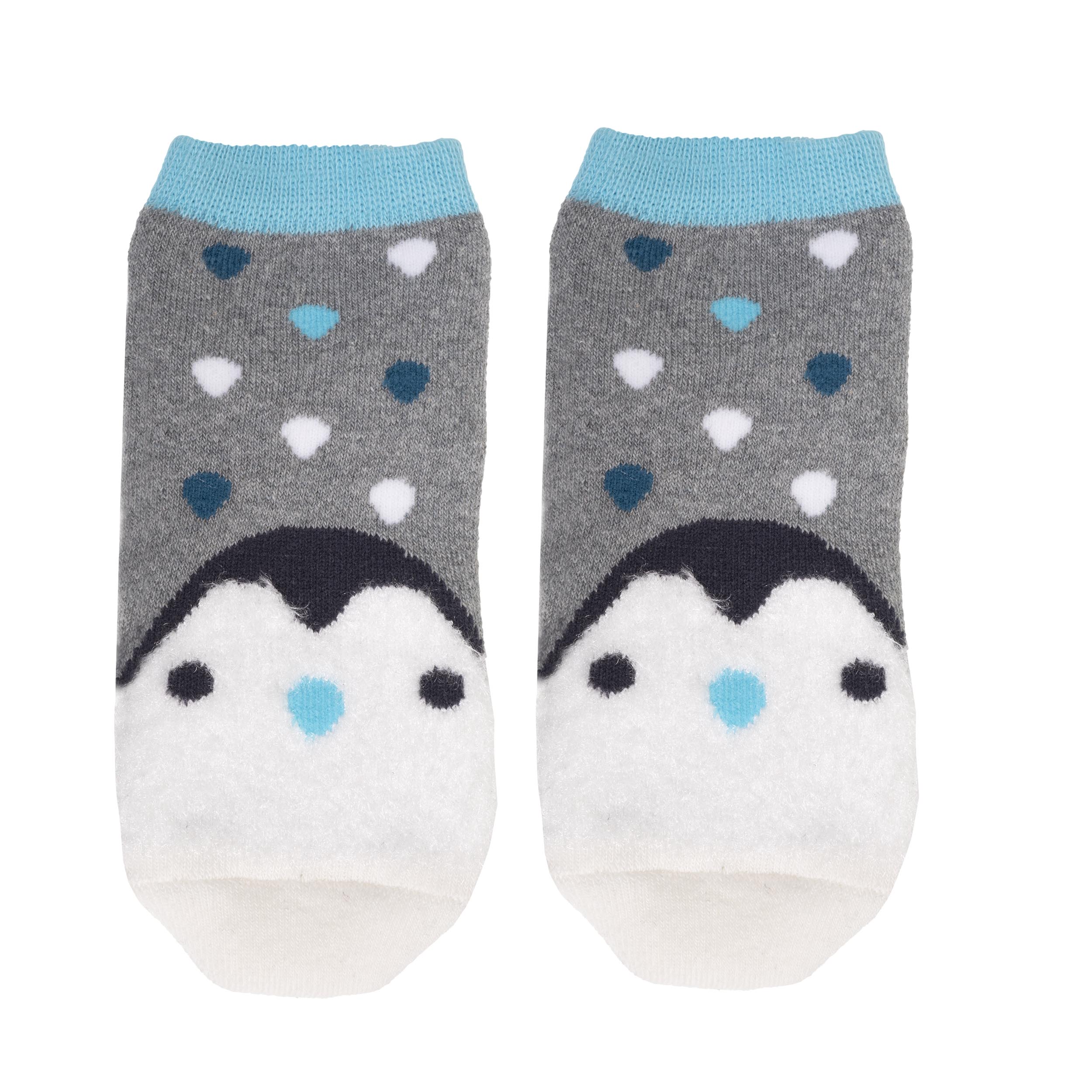 isotoner-chaussettes-antid-rapantes-enfant-gris-1-4-ans-pingouin image 1