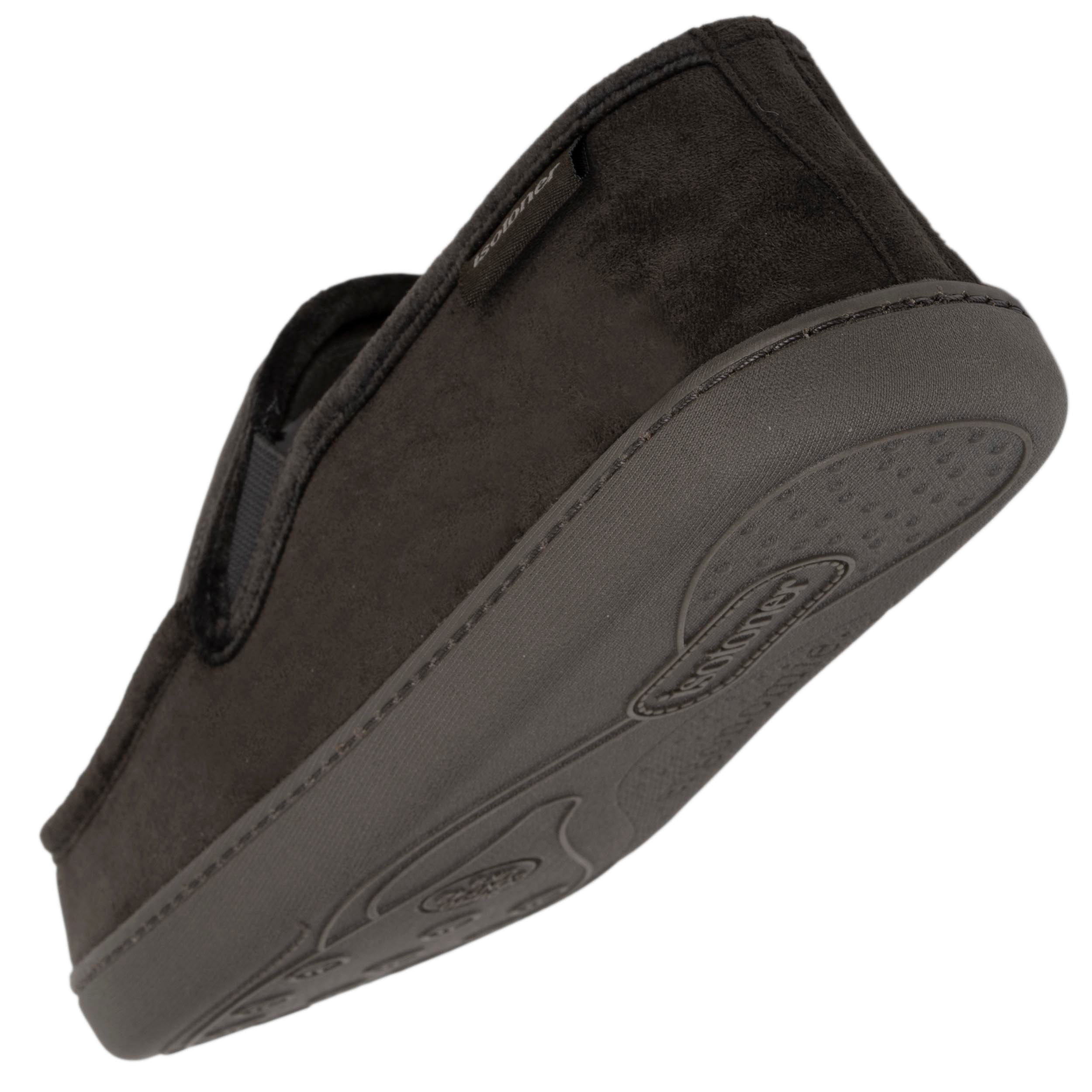 isotoner-chaussons-mocassins-homme-gris-beige-m-moire-de-forme image 5