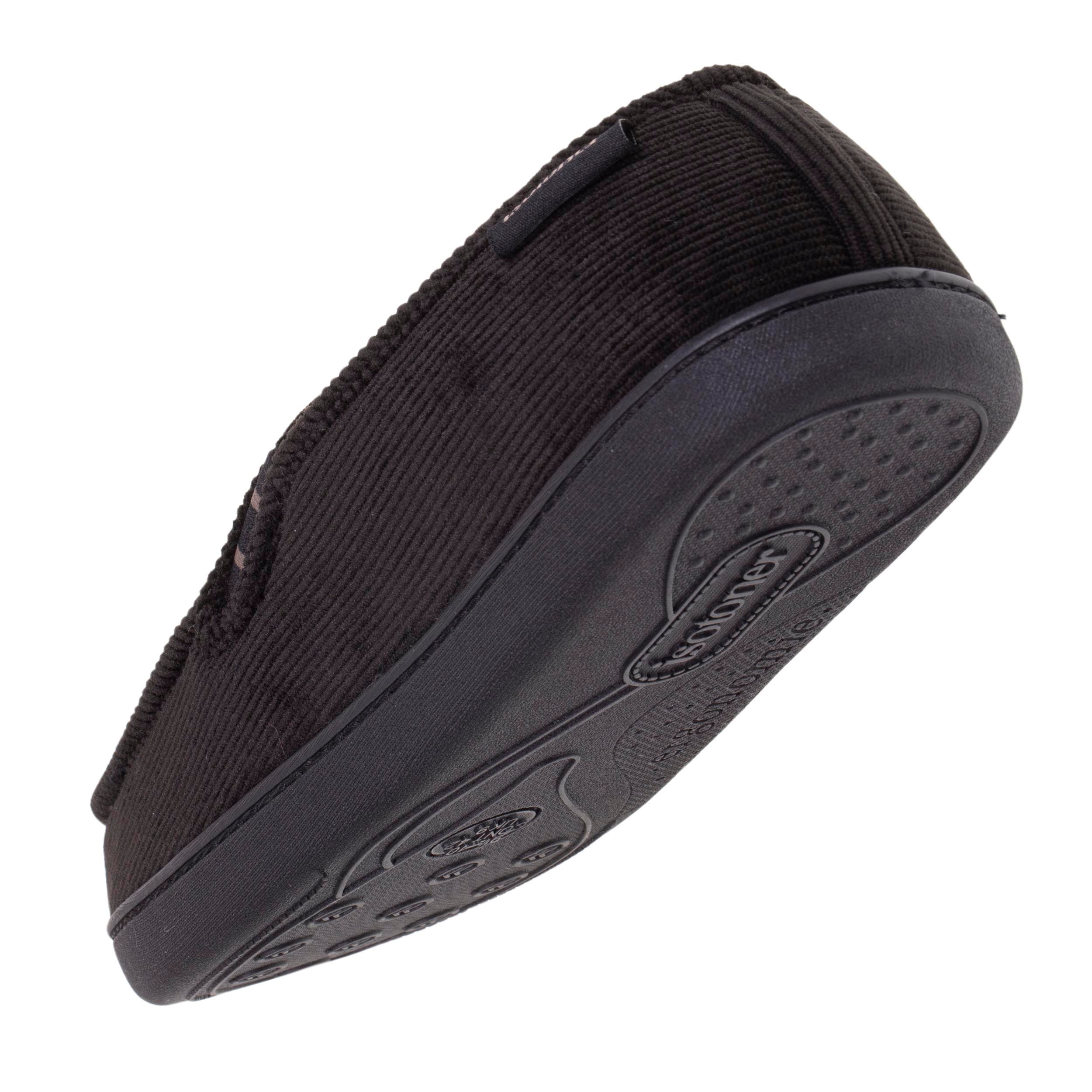 isotoner-mocassins-chaussons-homme-noir-confort-nuage image 5