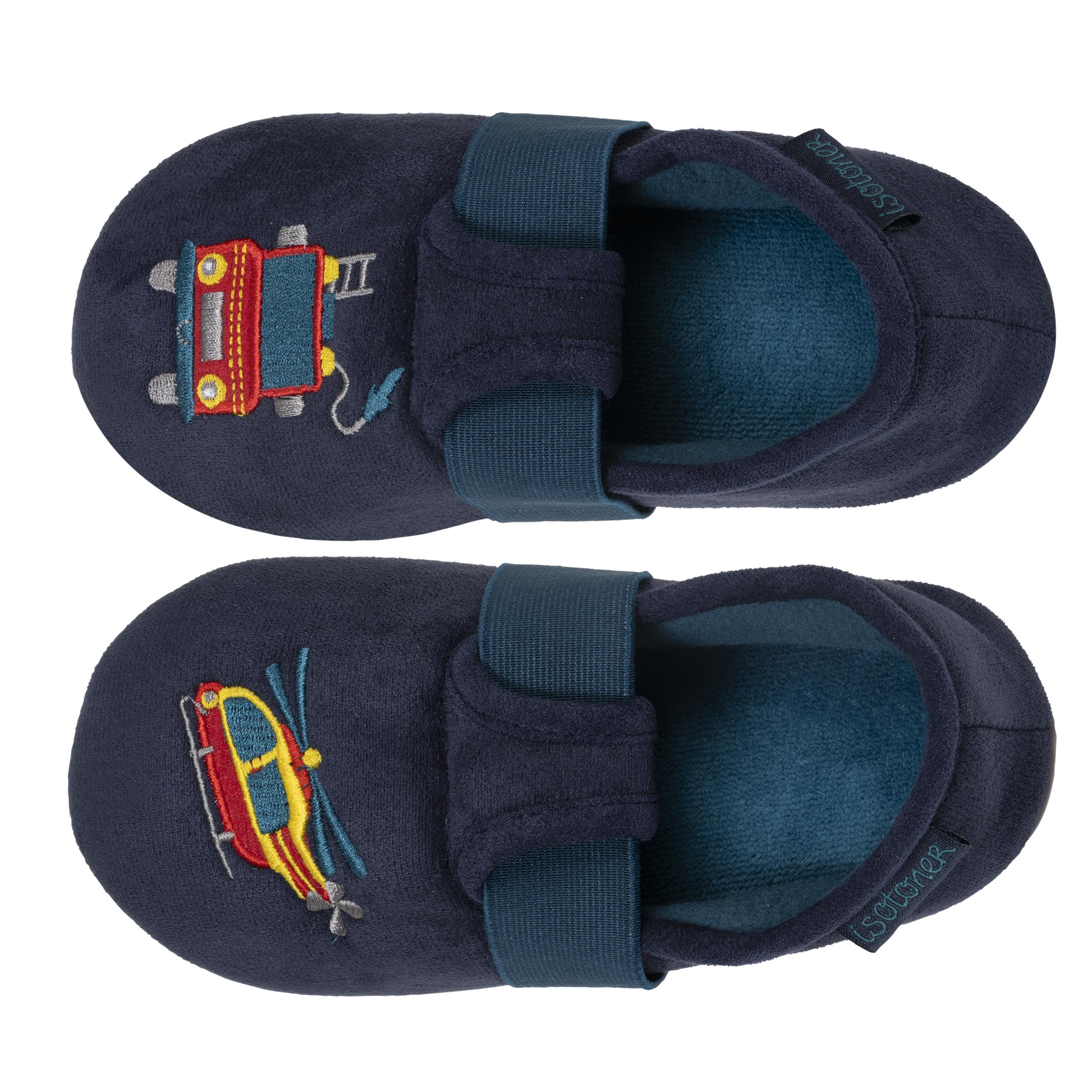 isotoner-chaussons-slippers-gar-on-pompier-marine image 2
