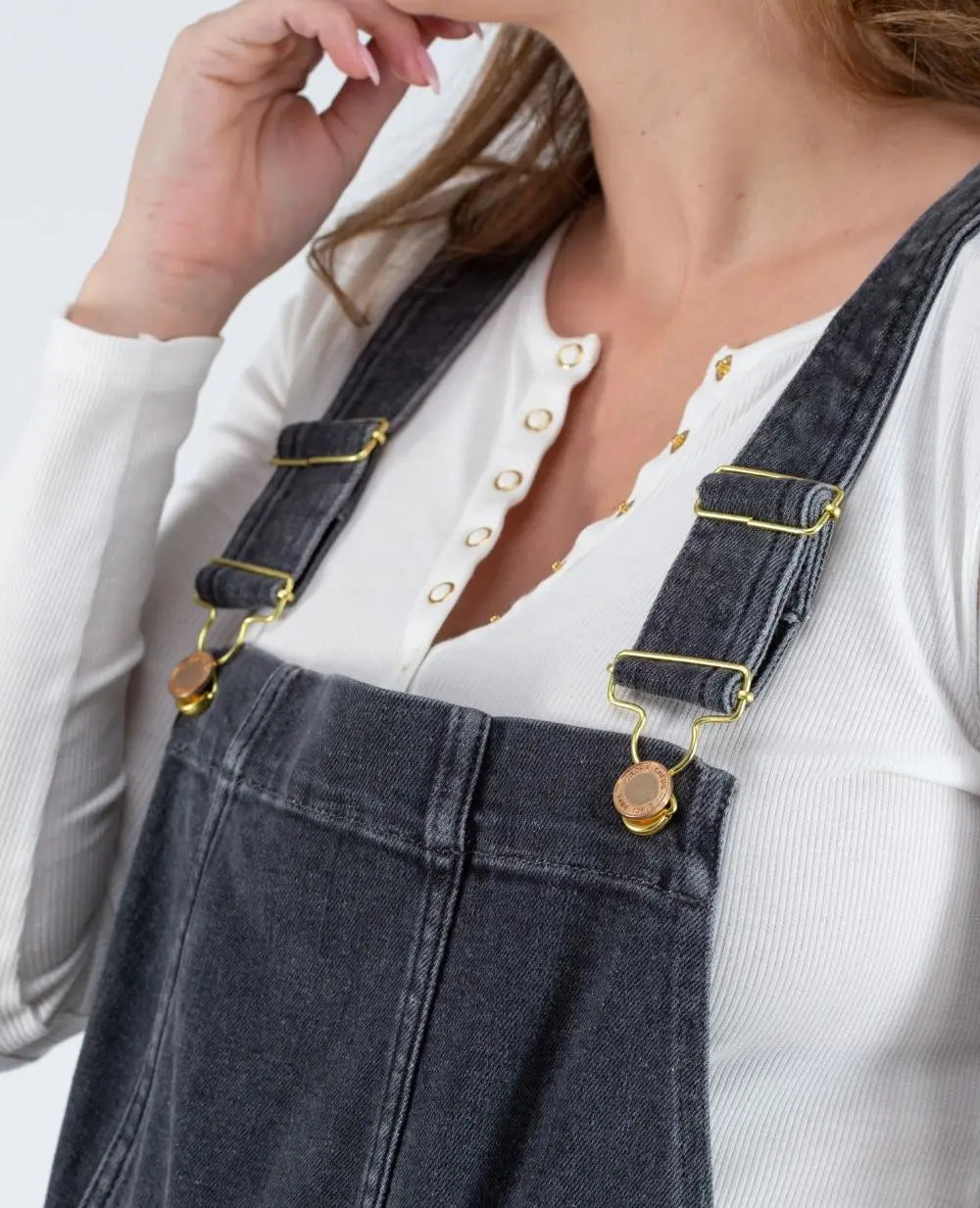 cache-c-ur-fisher-haut-de-salopette-jean-gris-used image 2
