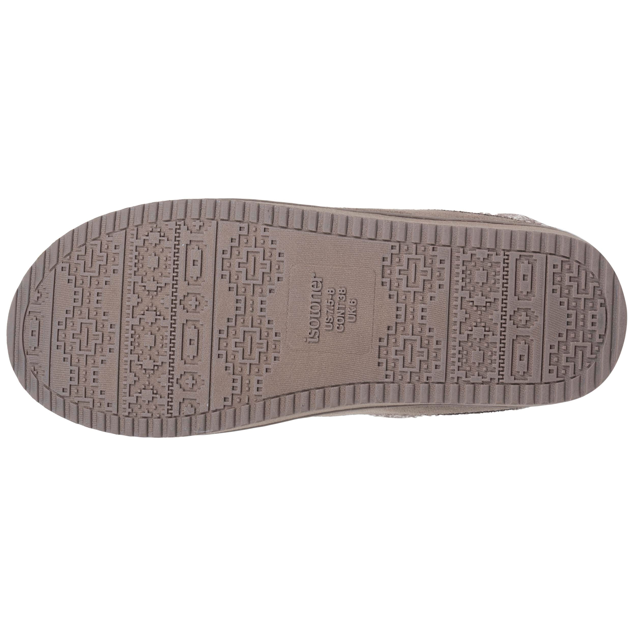 isotoner-chaussons-mules-plateforme-femme-taupe-3-5-cm image 5