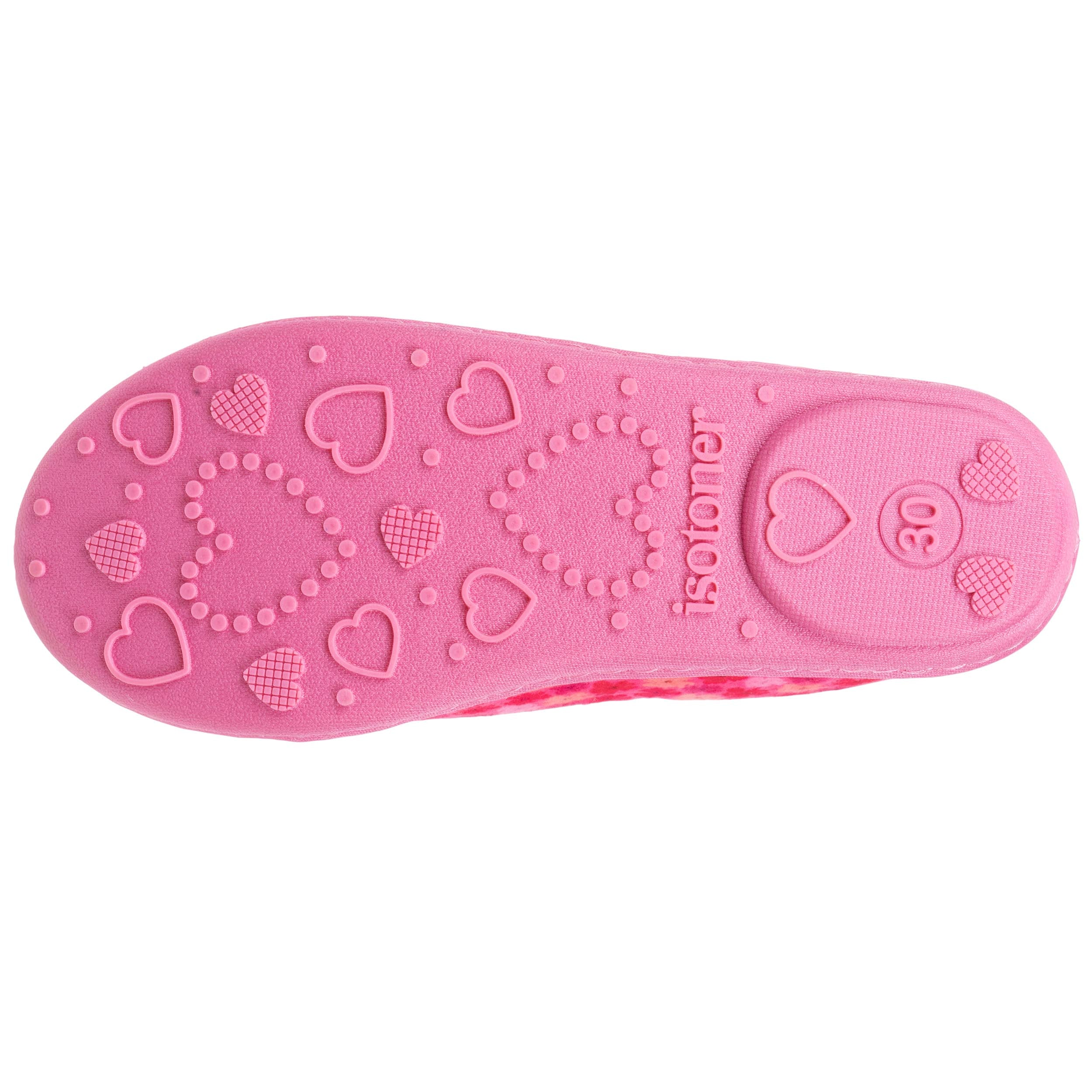 isotoner-chaussons-ballerines-enfant-fleurs-rose image 4