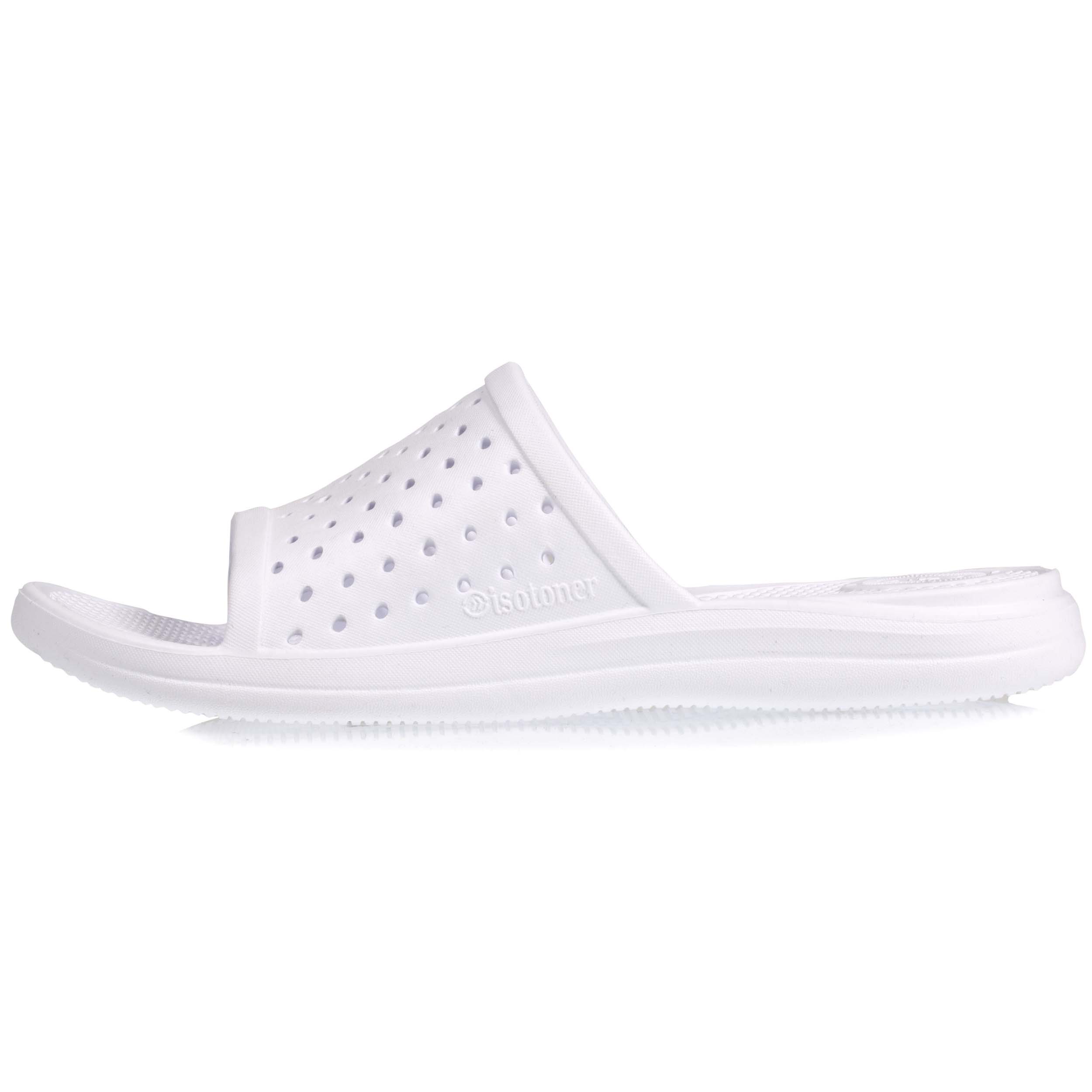 isotoner-mules-claquettes-femme-ajour-es-blanc-everywear image 3