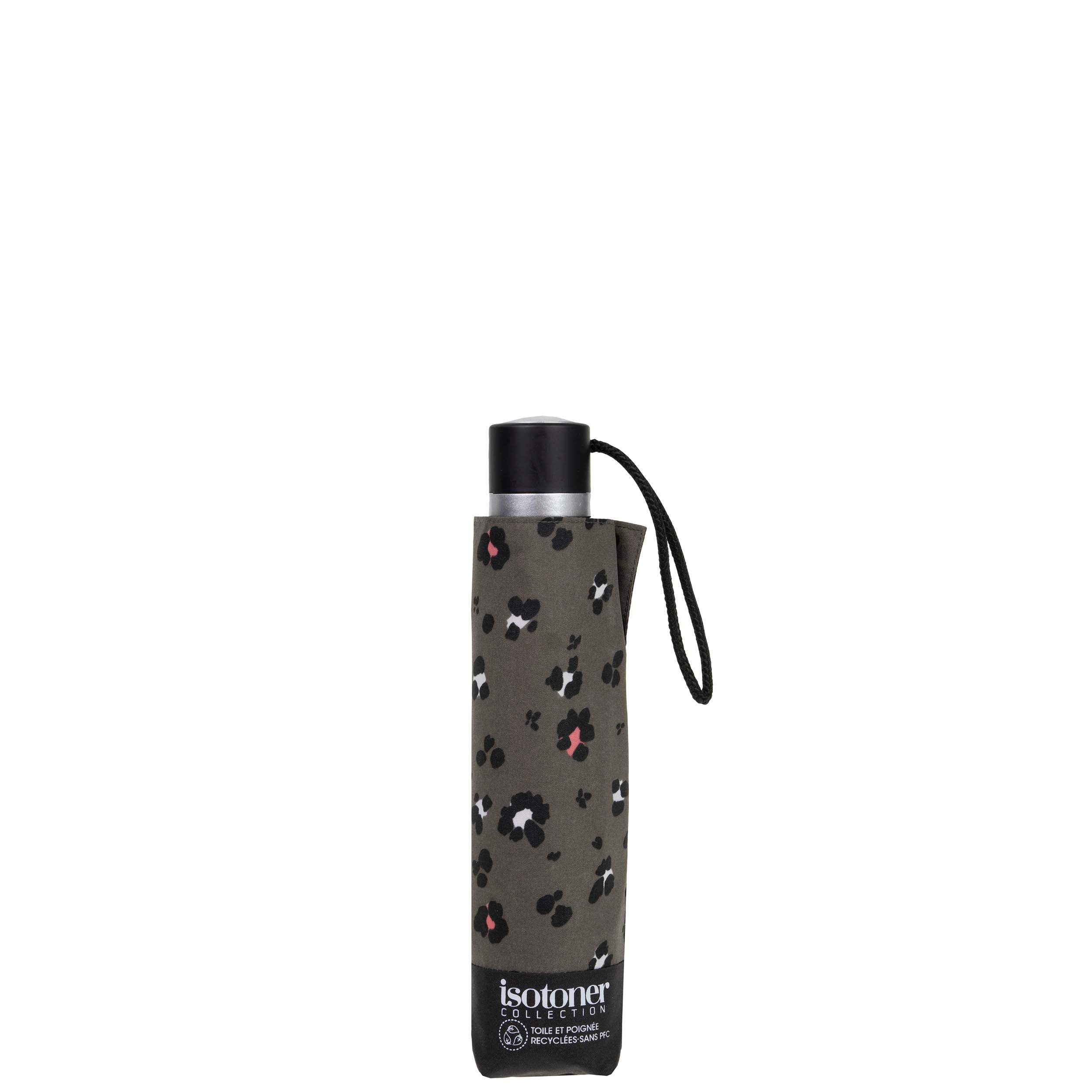 isotoner-parapluie-petit-prix-l-opard-kaki image 4