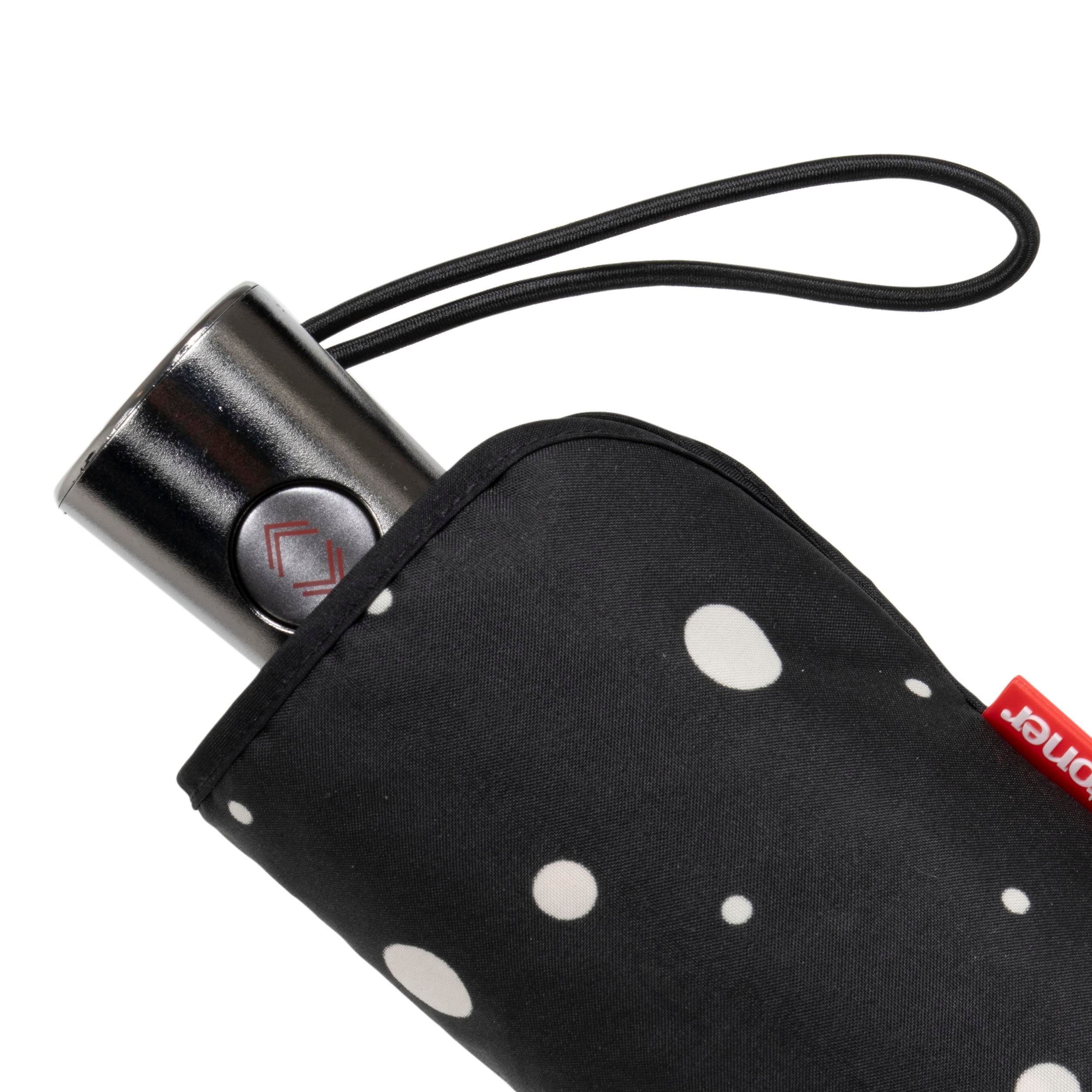 isotoner-x-tra-solide-parapluie-23-cm-pois-noir-jaune-automatique image 5