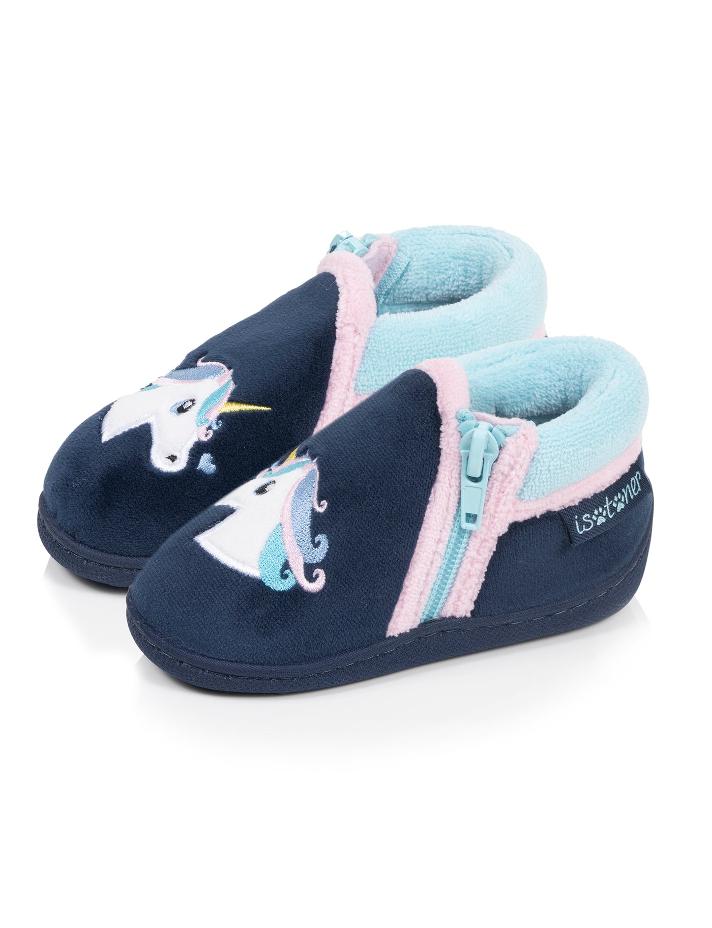 isotoner-chaussons-bottillons-zip-b-b-marine image 6