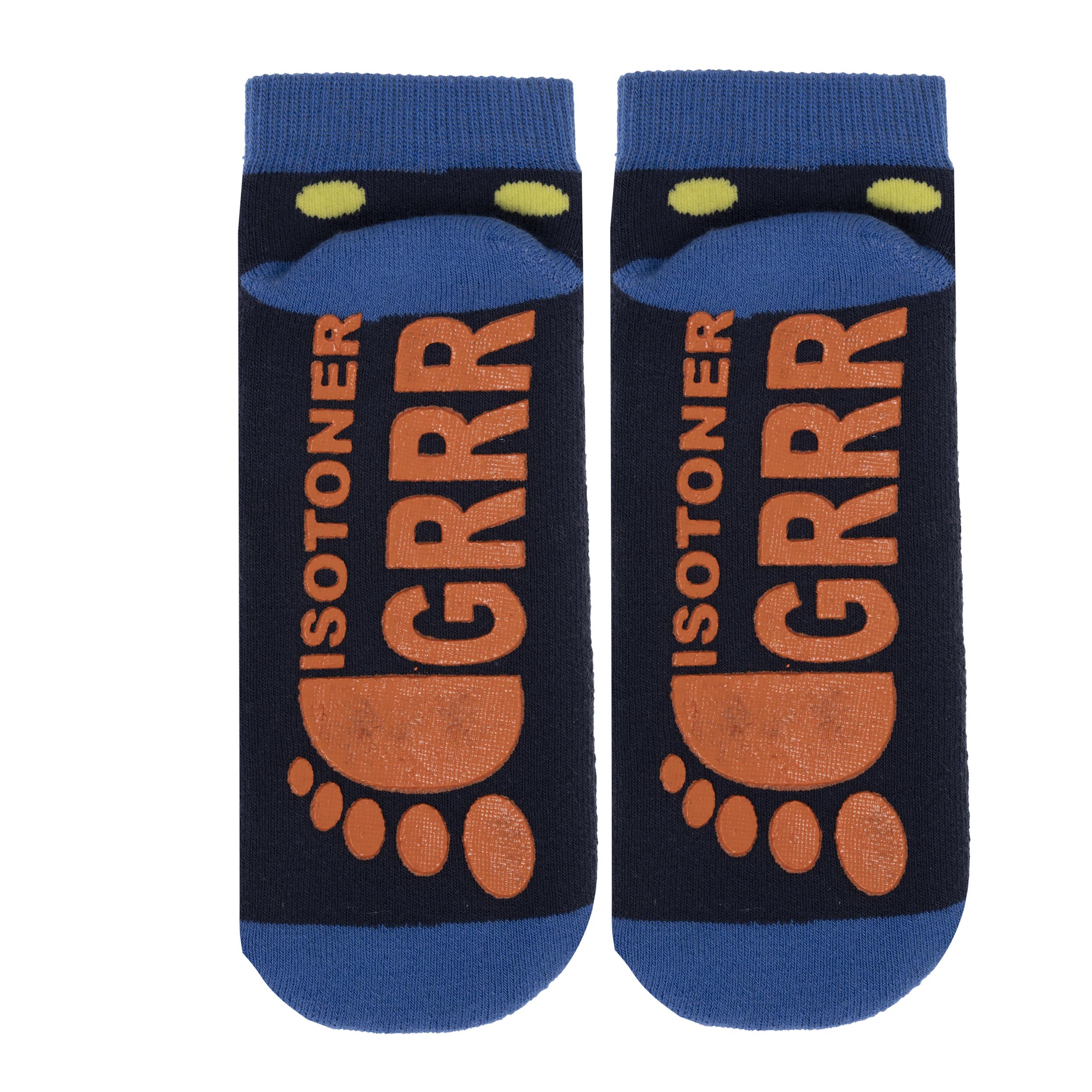 isotoner-chaussettes-antid-rapantes-enfant-orange-monstre-5-8-ans image 3