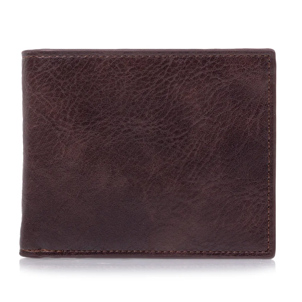 isotoner-portefeuille-homme-pression-marron-vintage-rfid image 1