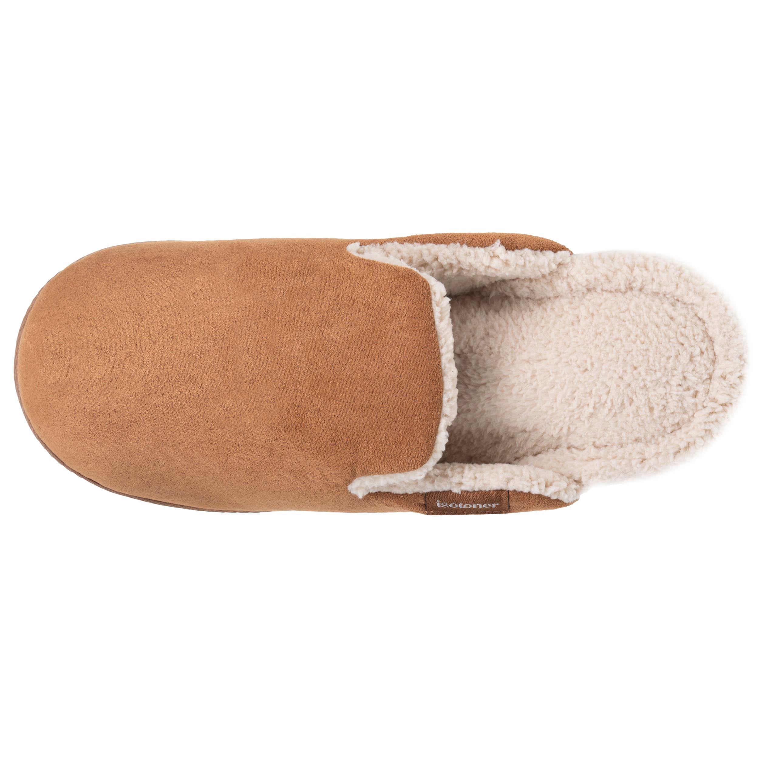 isotoner-chaussons-mules-homme-camel-sherpa image 3