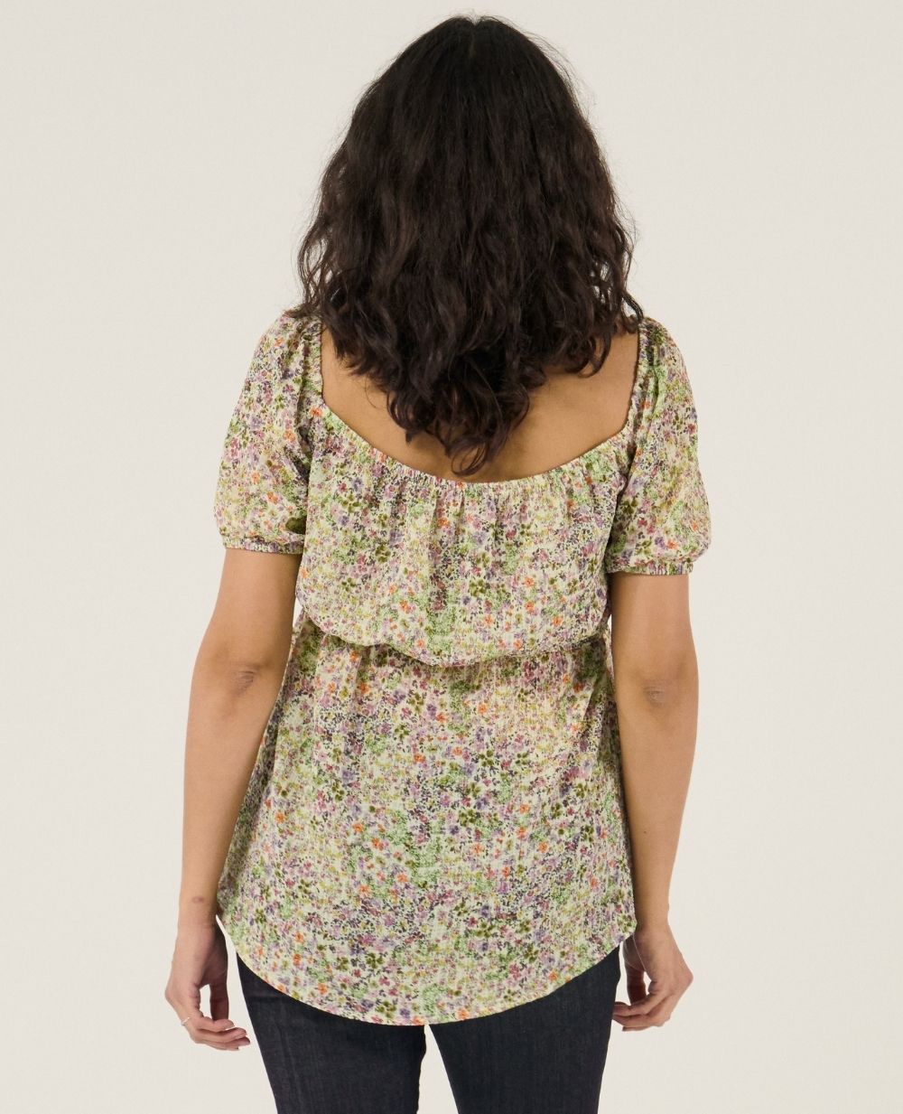 cache-c-ur-joy-top-d-allaitement-manches-bouffantes-multicolore image 3