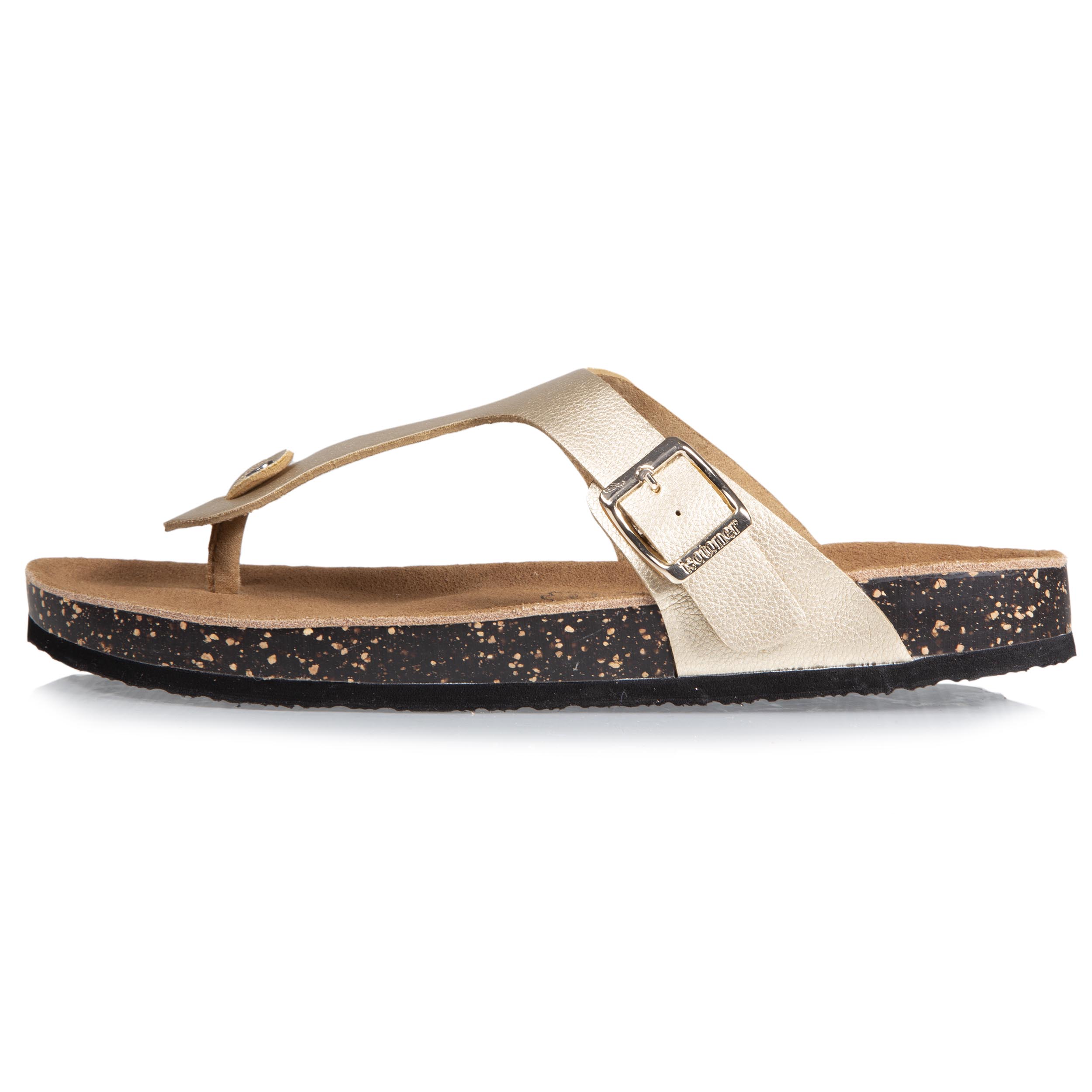 isotoner-mules-sandales-femme-bride-dor-everywear image 3