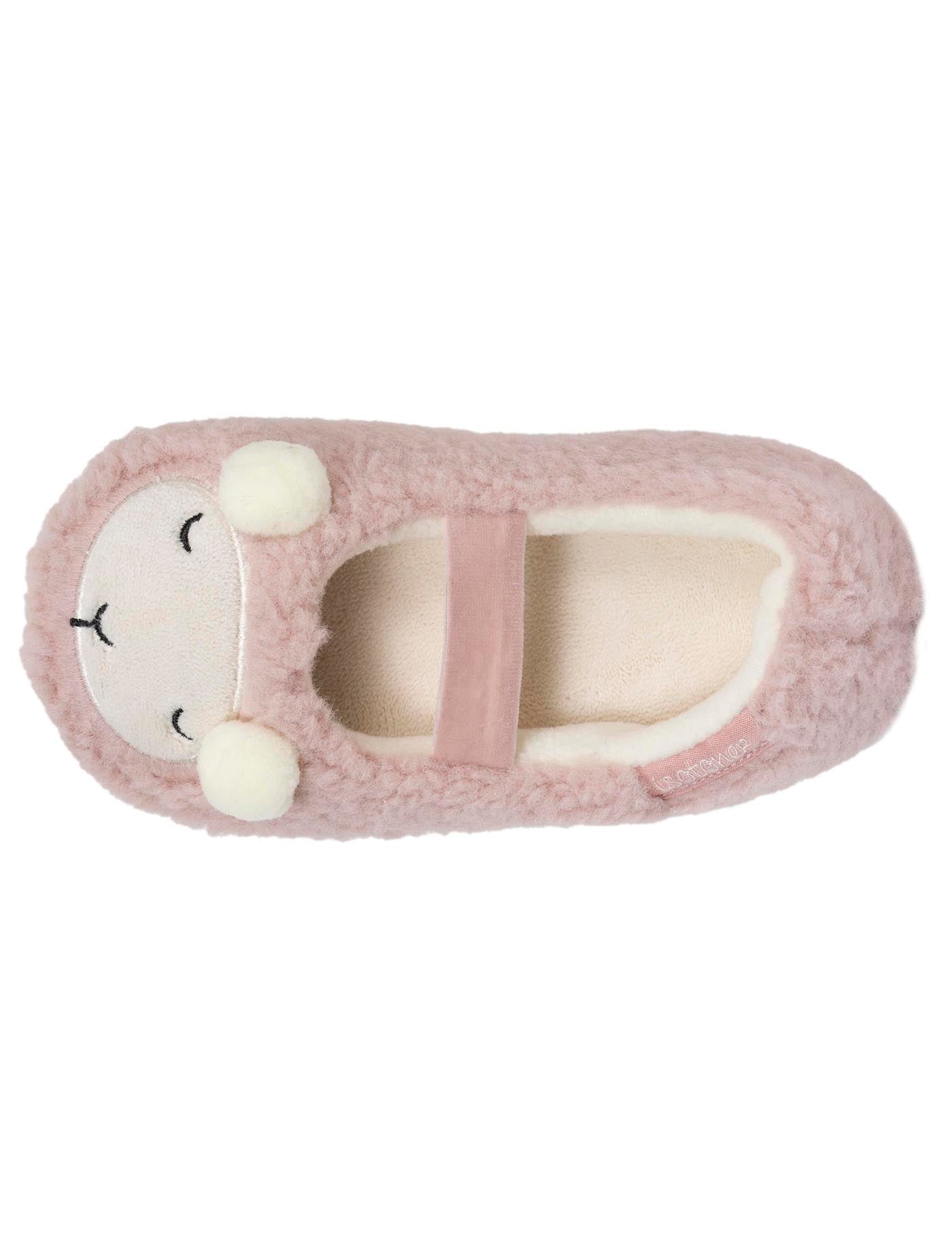 isotoner-chaussons-ballerines-fille-mouton-blush image 7