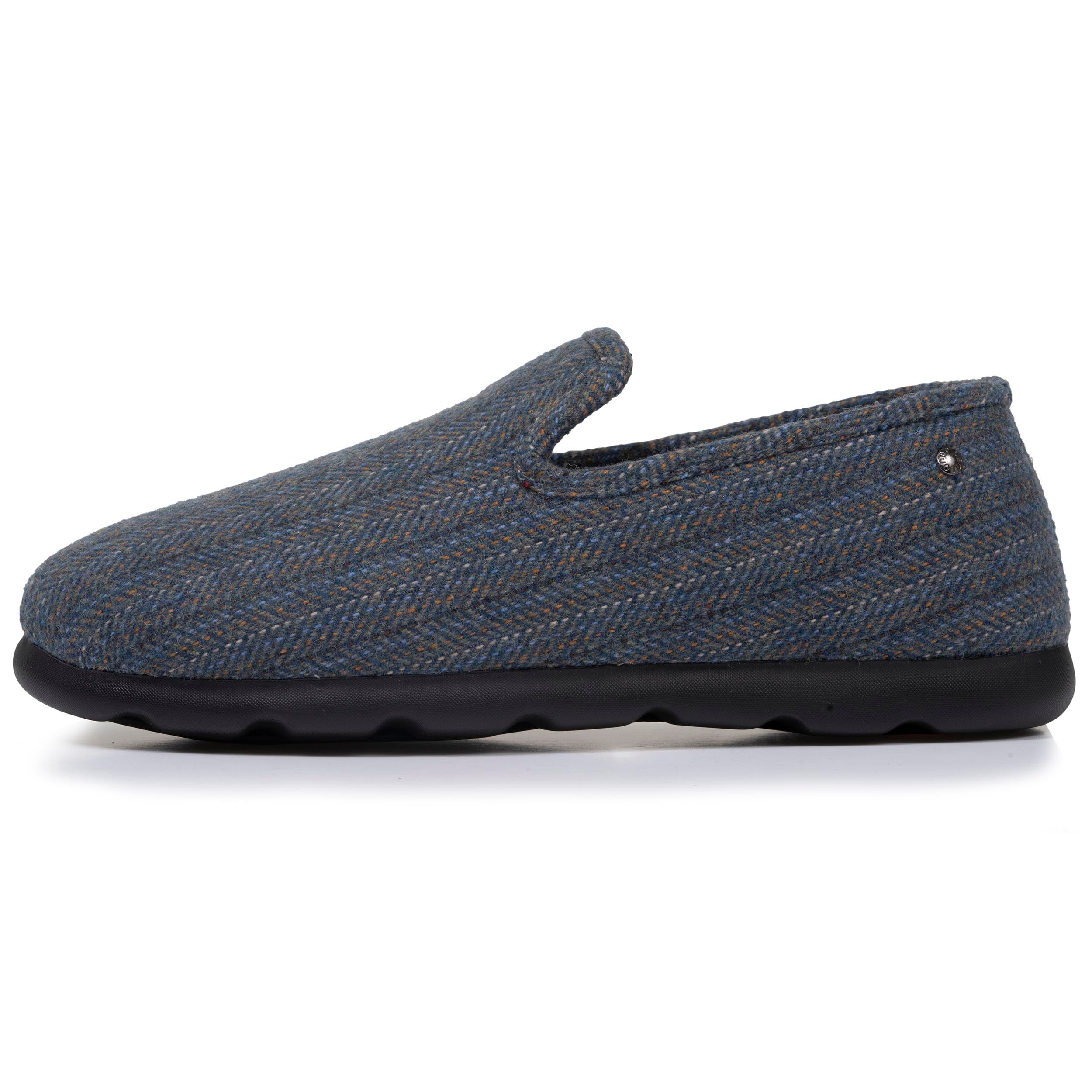 isotoner-chaussons-charentaises-homme-chevrons-bleus image 4