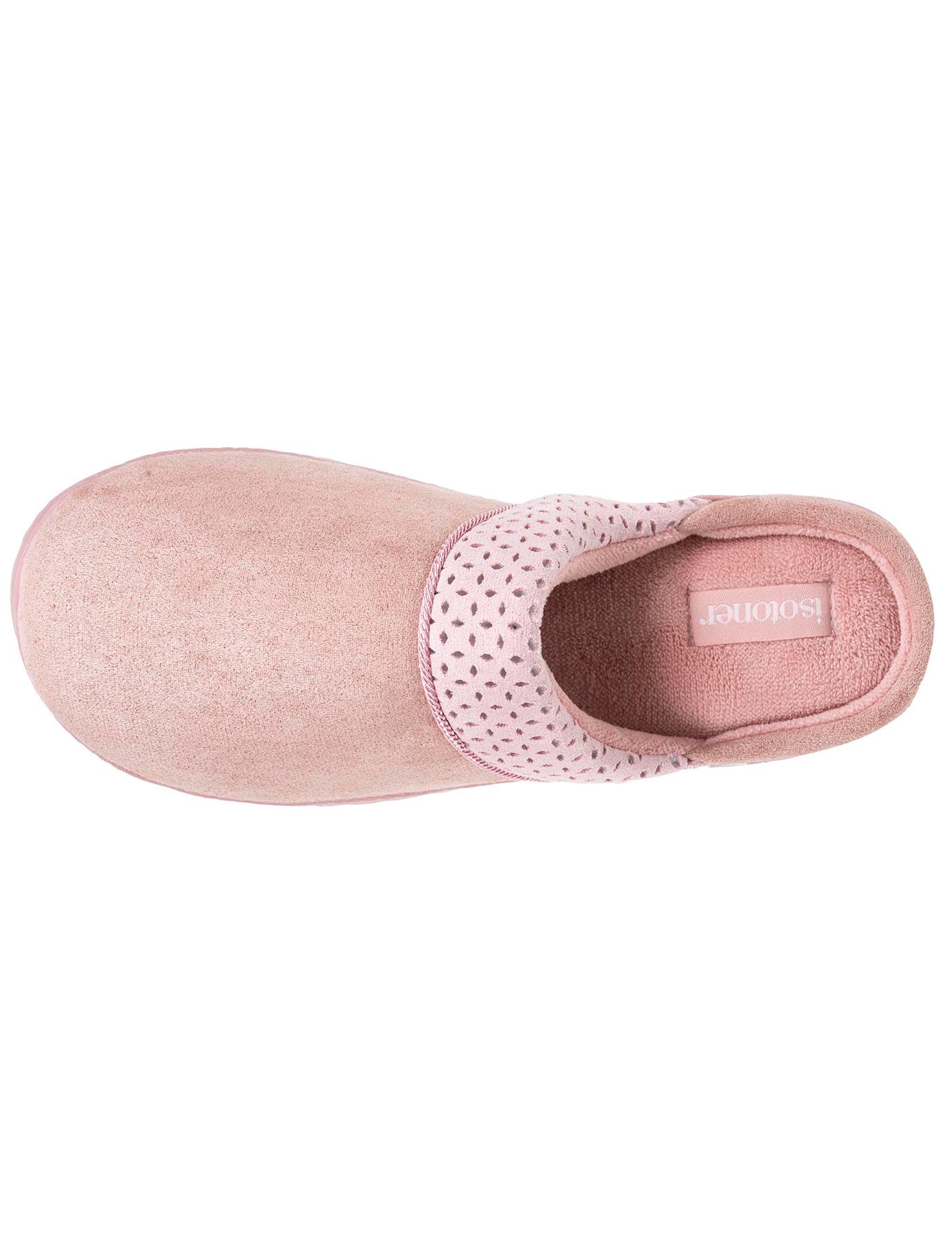 isotoner-mules-crant-es-femme-rose-chaussons-confort image 7
