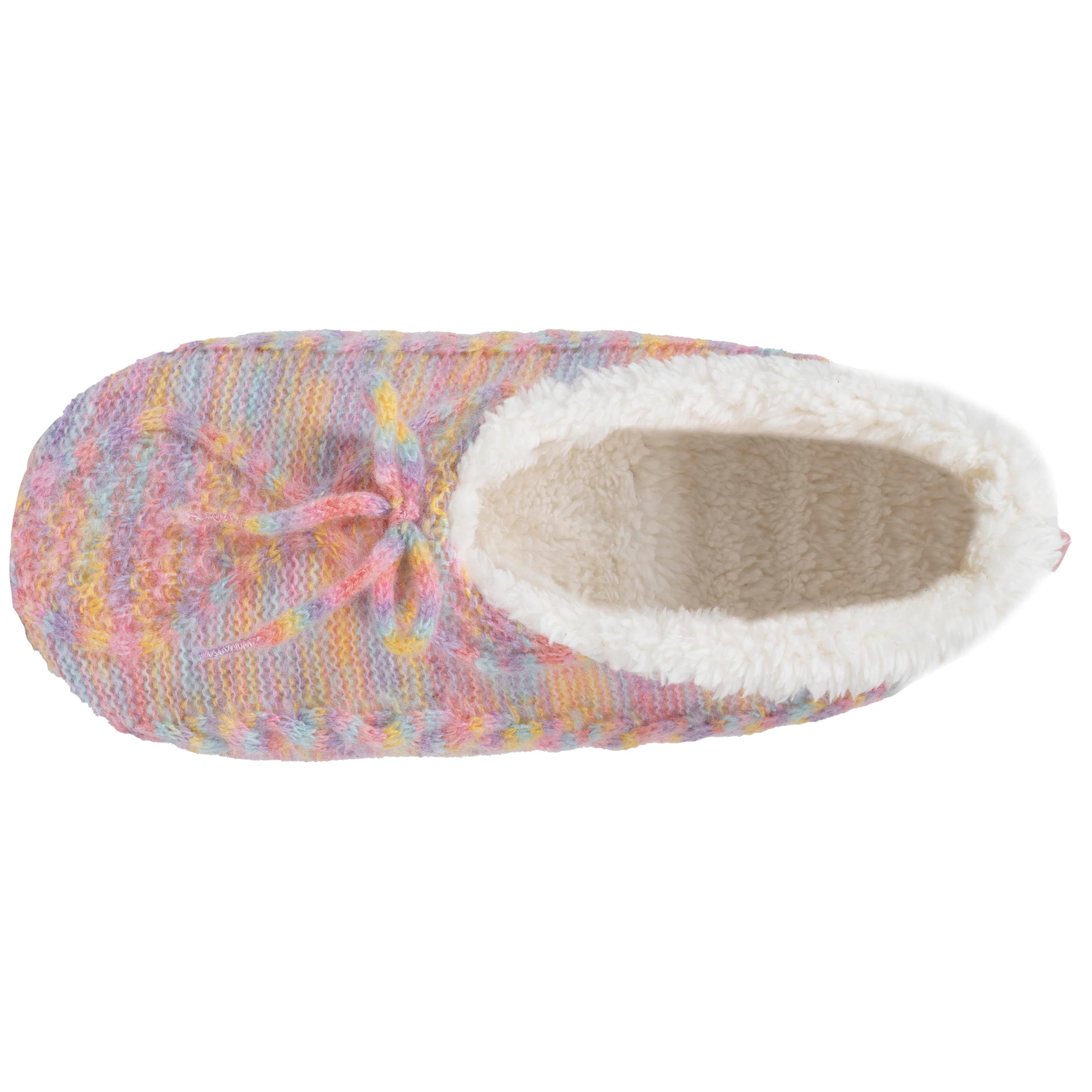 isotoner-chaussettes-chaussons-fourr-es-femme-multicolor-n-ud image 2