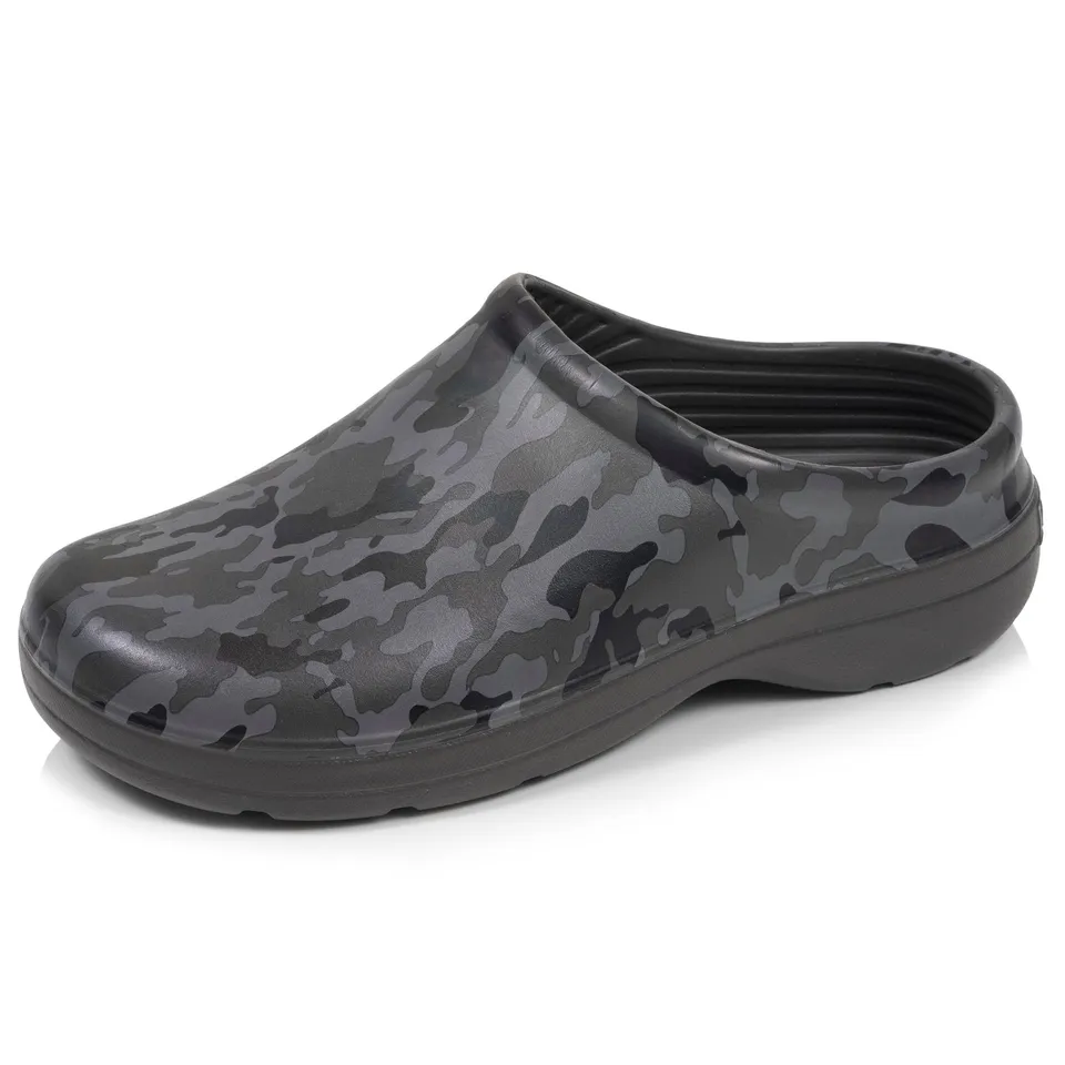isotoner-sabots-de-jardin-homme-camouflage-gris image 1