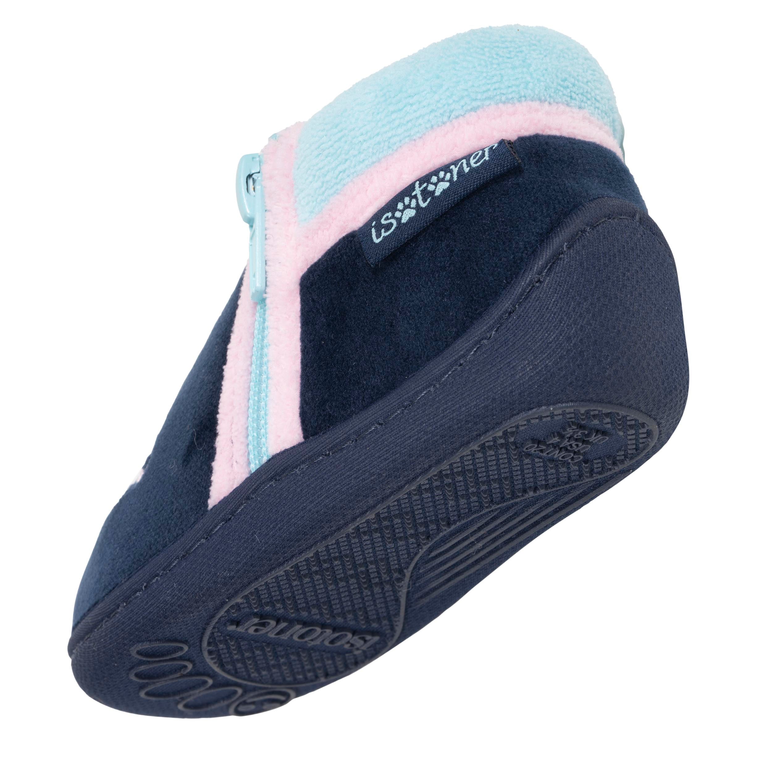 isotoner-chaussons-bottillons-zip-b-b-marine image 5