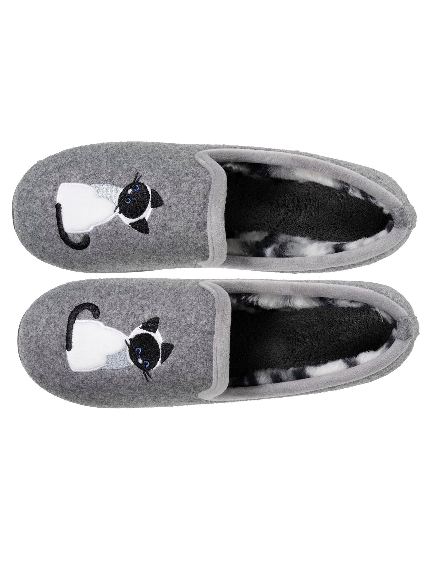 isotoner-chaussons-slippers-femme-gris-charentaises-everywear image 7