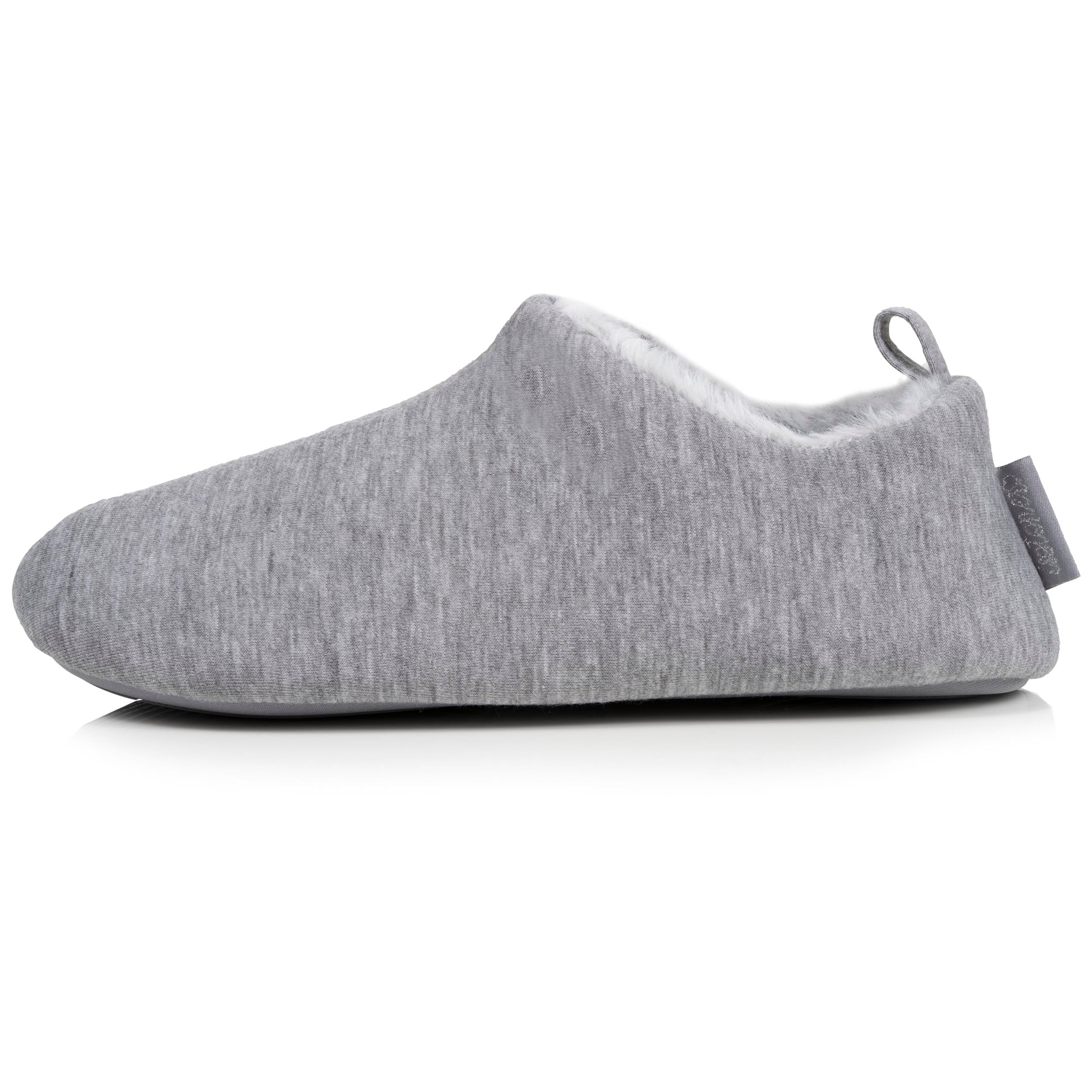 isotoner-chaussons-bottillons-femme-gris-chin-jersey image 4