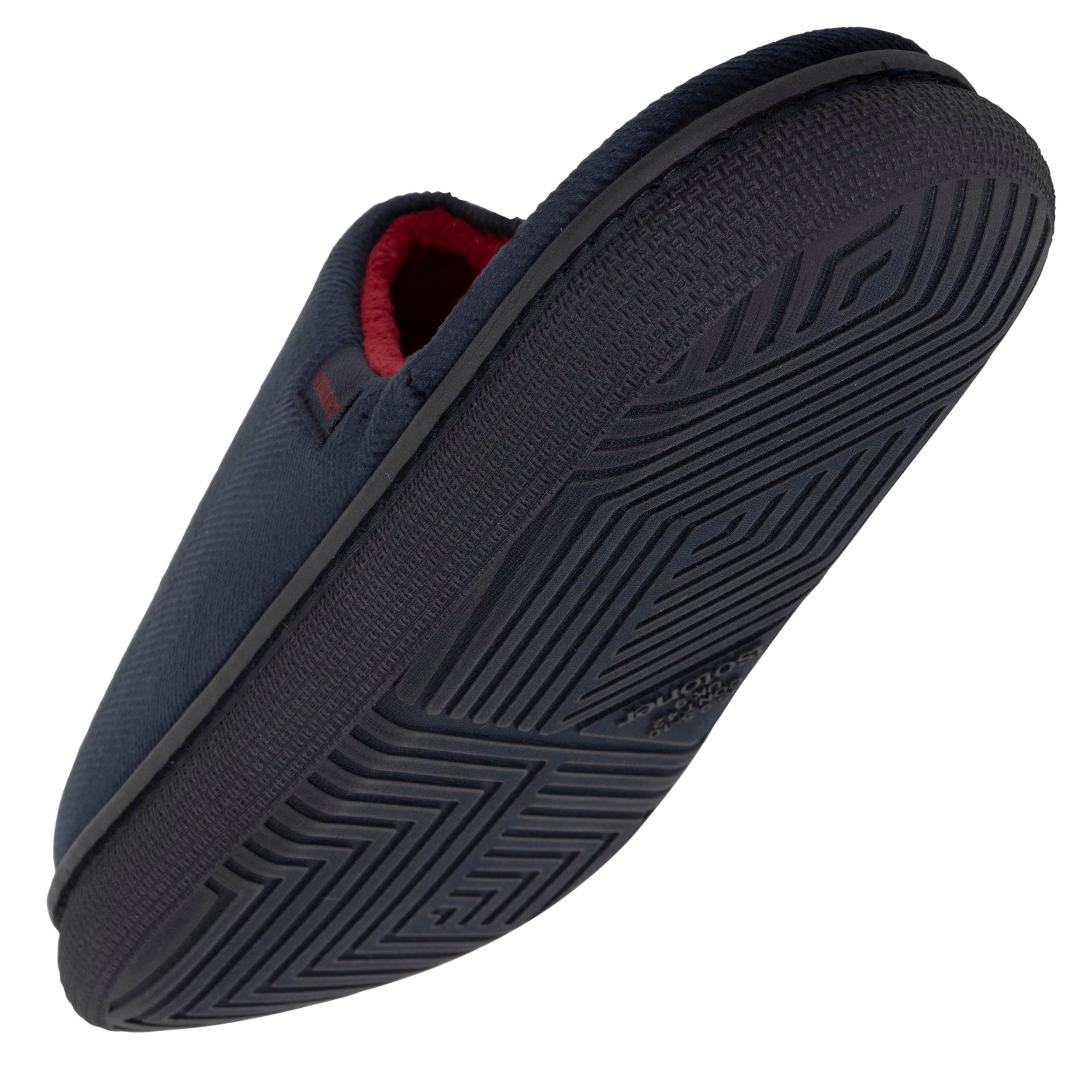 isotoner-chaussons-mules-homme-bloup-marine-chevrons image 5