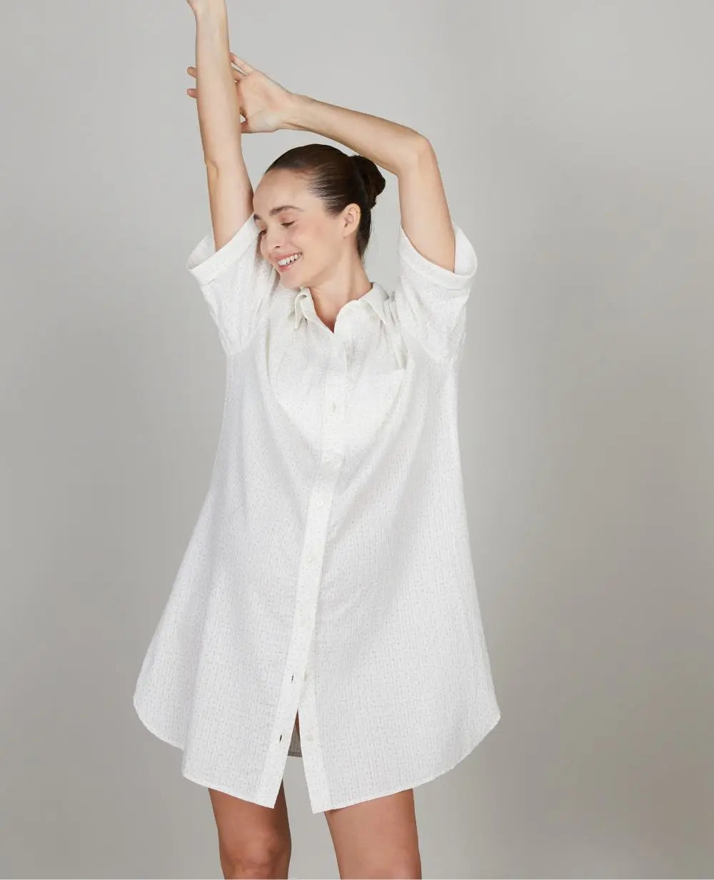 cache-c-ur-paulette-chemise-de-nuit-de-grossesse-et-d-allaitement-blanc image 7