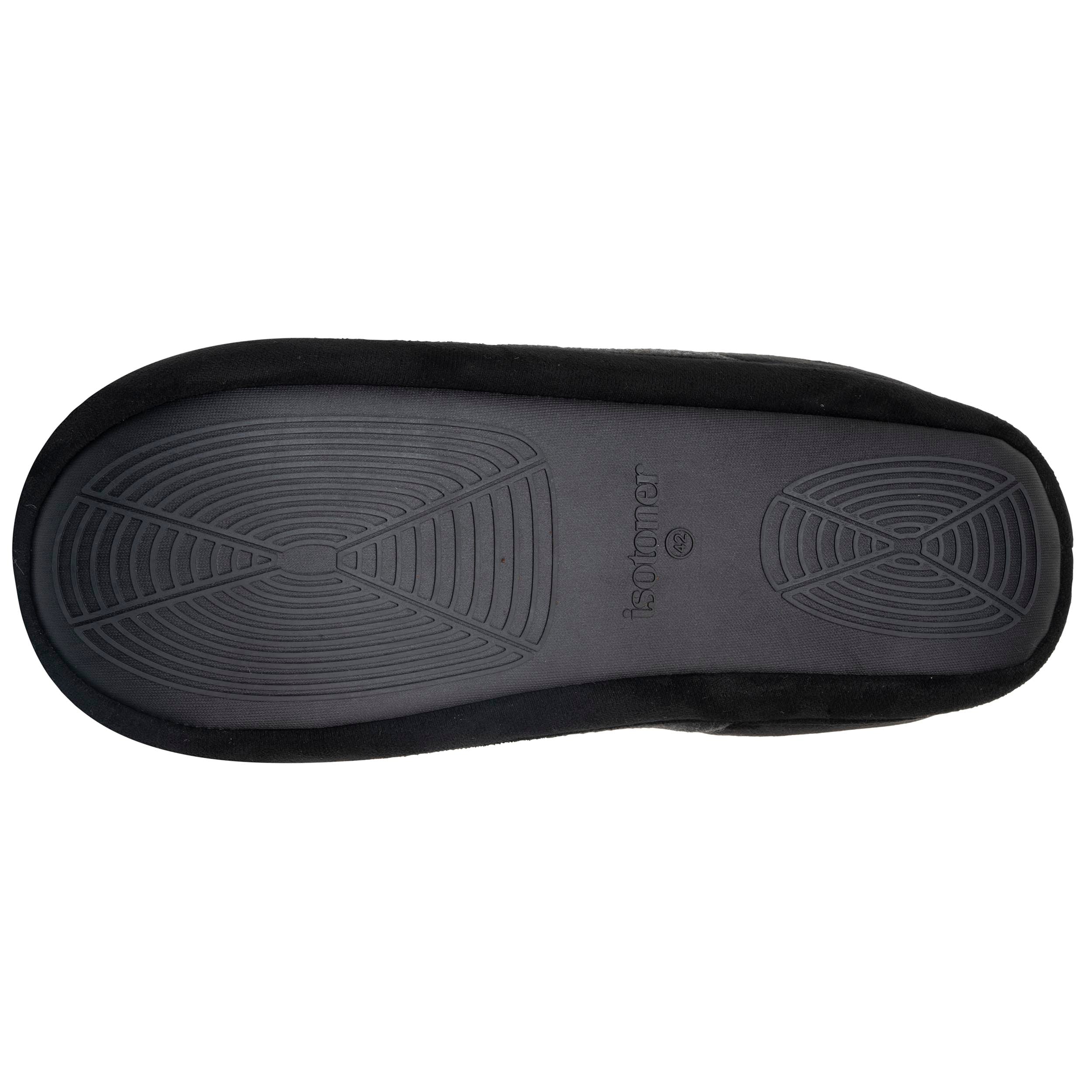 isotoner-chaussons-mules-homme-gris-chin-fonc-extra-light image 4