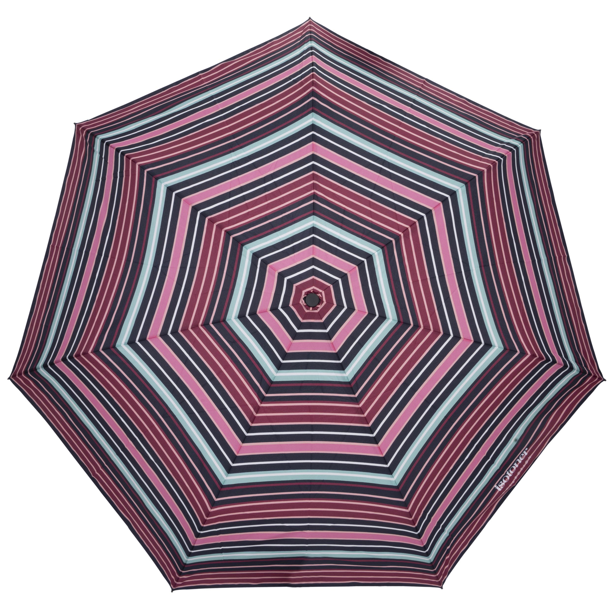 isotoner-parapluie-auto-rayures-blush-ultra-d-perlant image 3