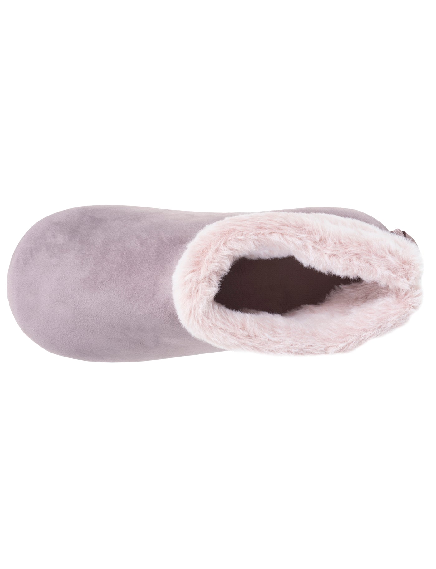 isotoner-chaussons-bottillons-femme-microvelours-taupe image 7