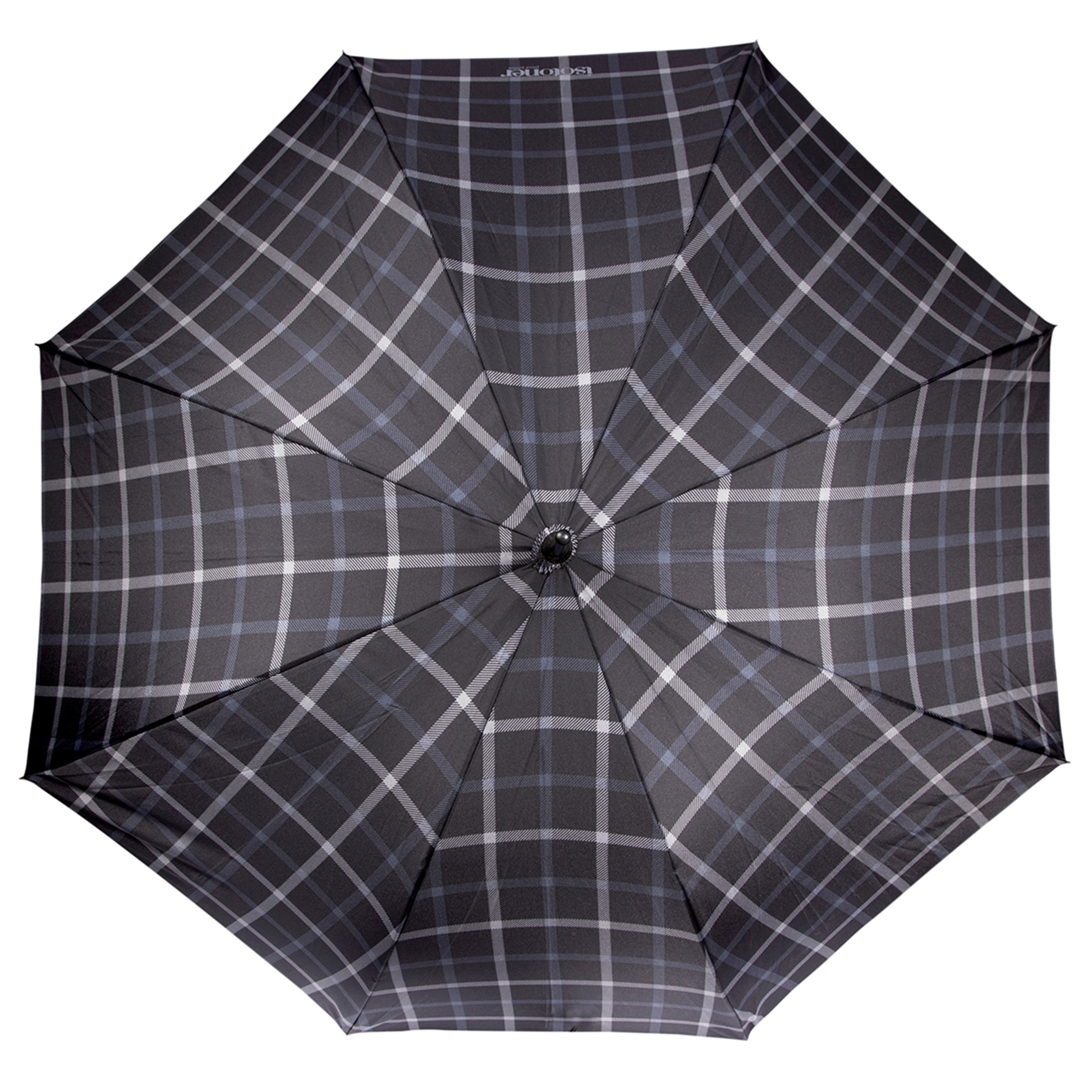 isotoner-parapluie-crook-x-tra-solide-carreaux-automatique image 3