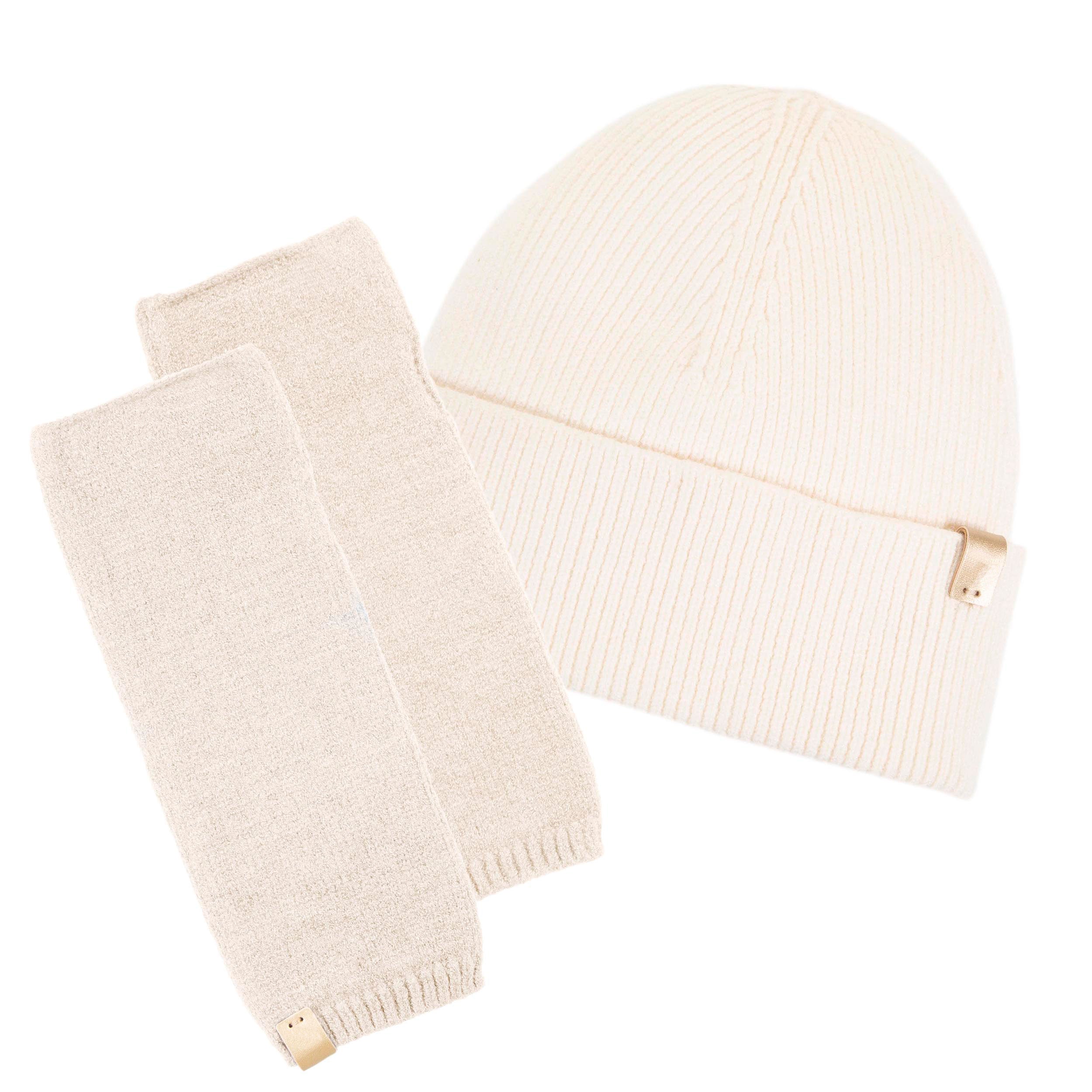 isotoner-mitaines-femme-maille-longues-beige image 2