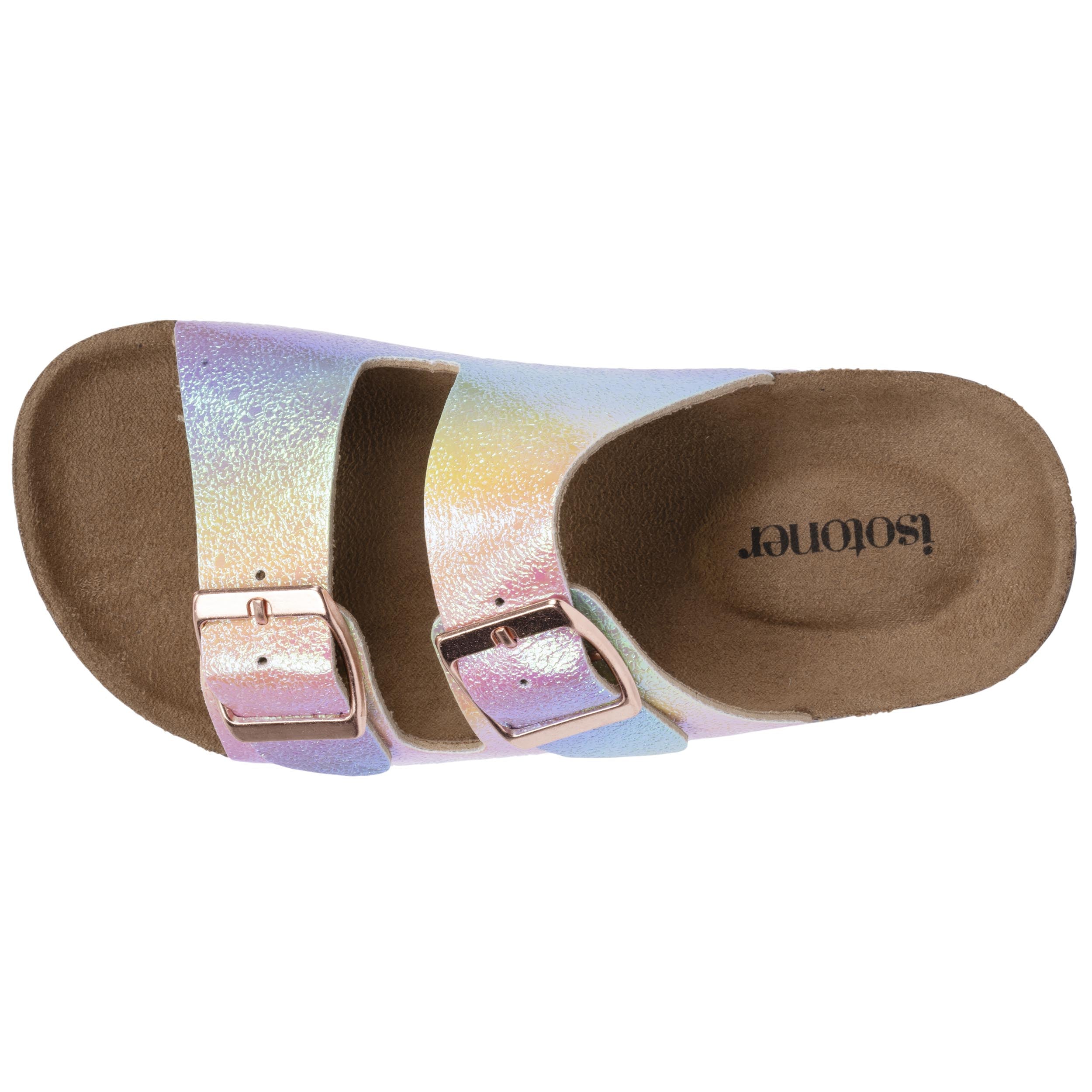 isotoner-mules-sandales-enfant-double-bride-multico image 2