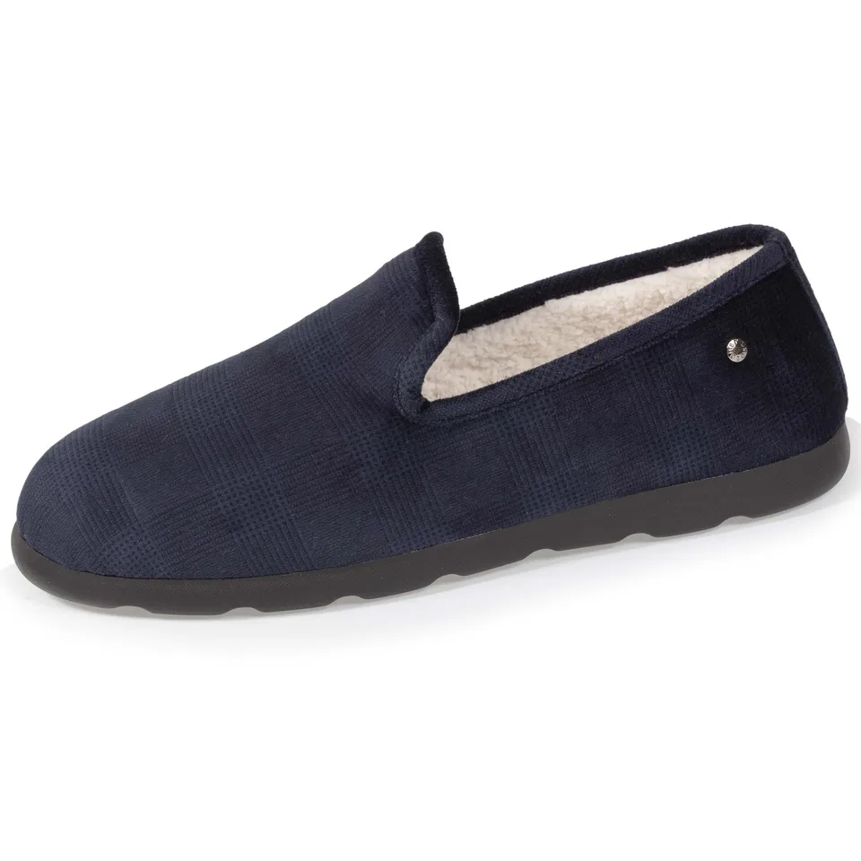 isotoner-chaussons-charentaises-homme-marine-sherpa-everywear image 1