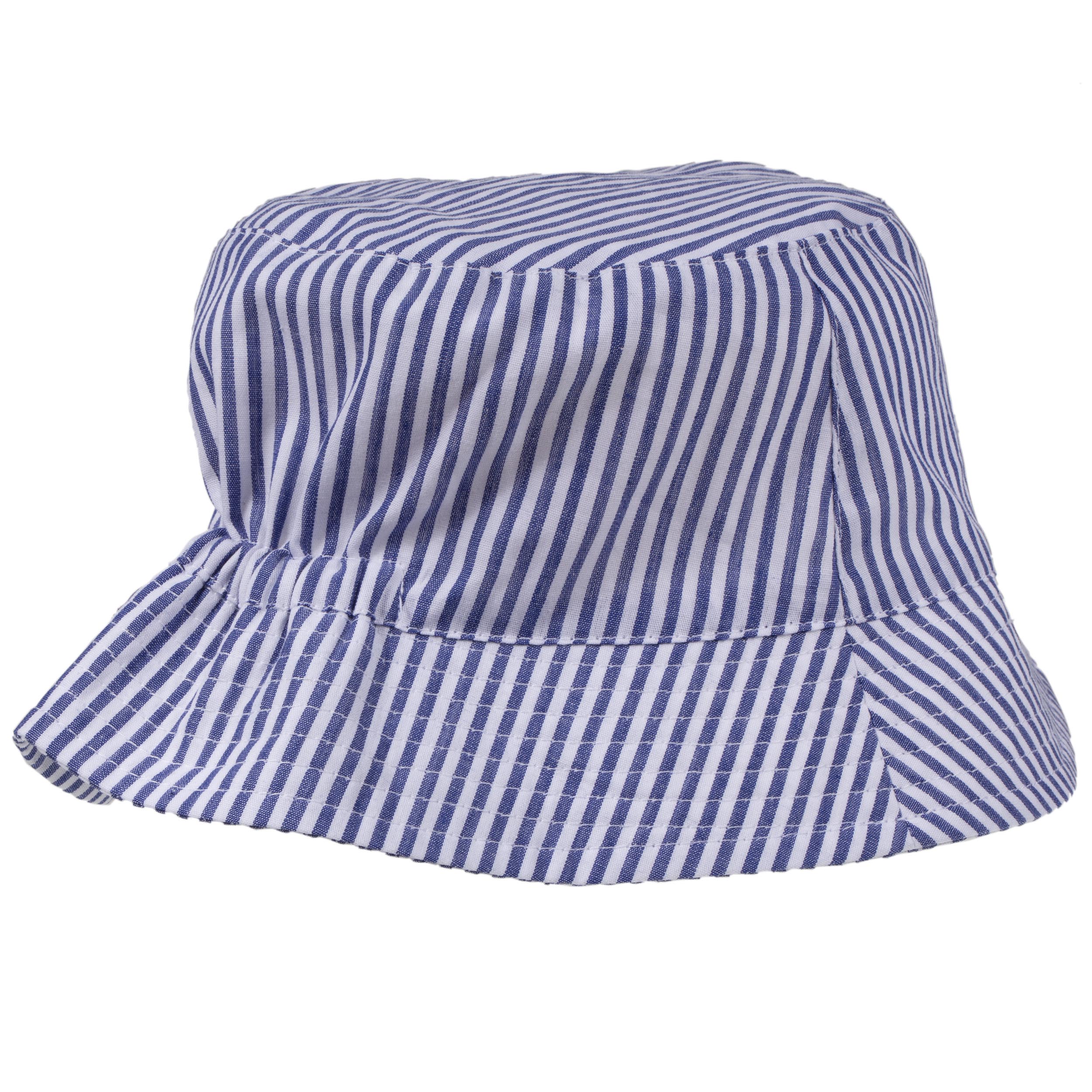 isotoner-bob-enfant-4-8-ans-rayures-bleues-coton image 2