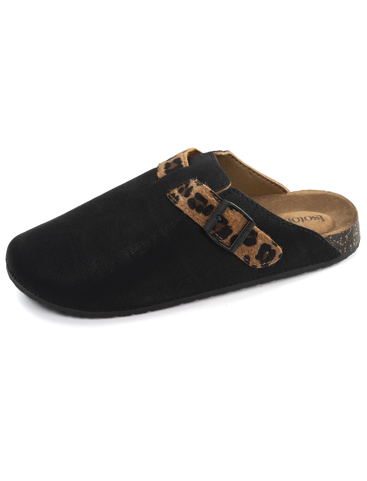 isotoner-mules-sabots-femme-noir-l-opard-everywear image 6