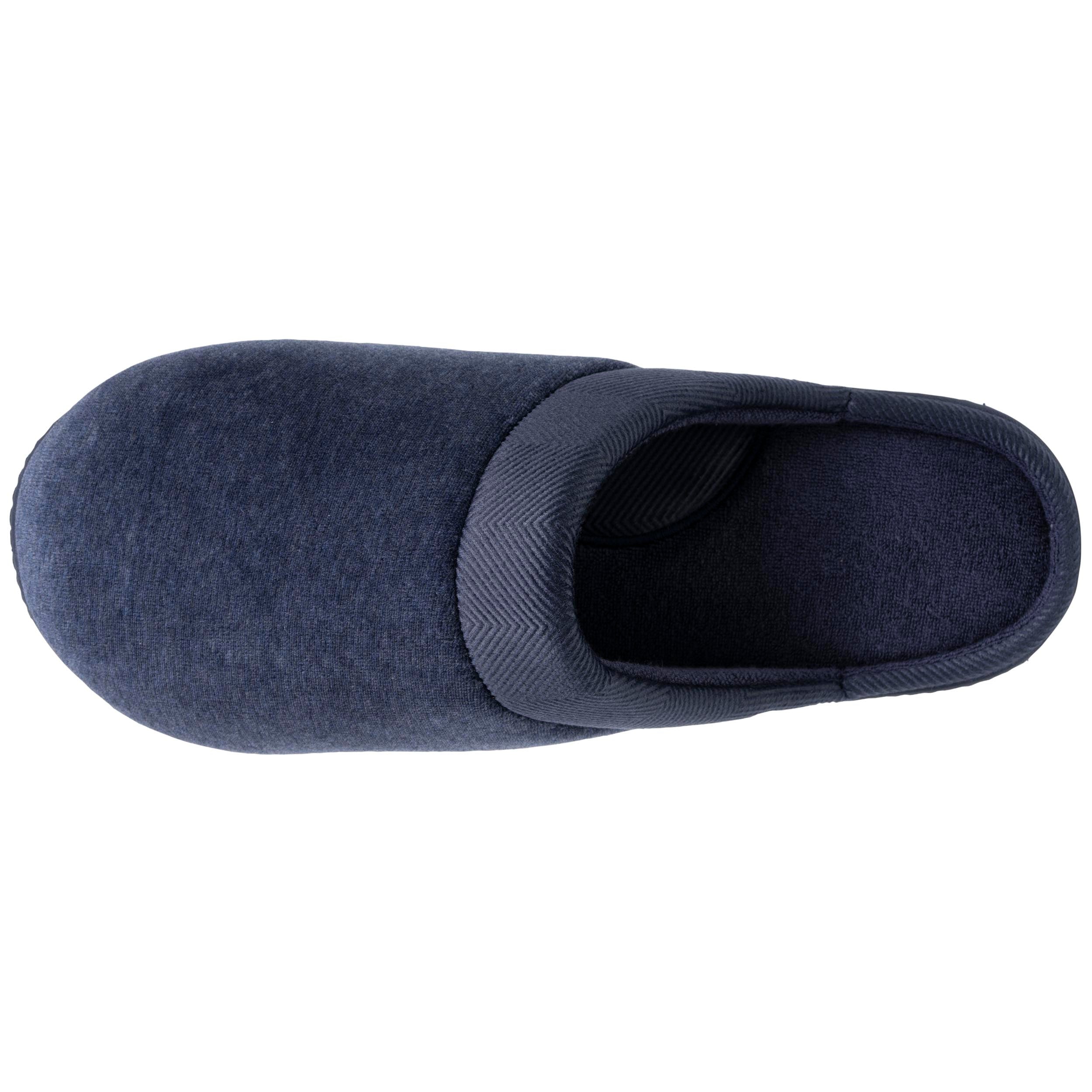 isotoner-chaussons-mules-homme-marine-chin image 3