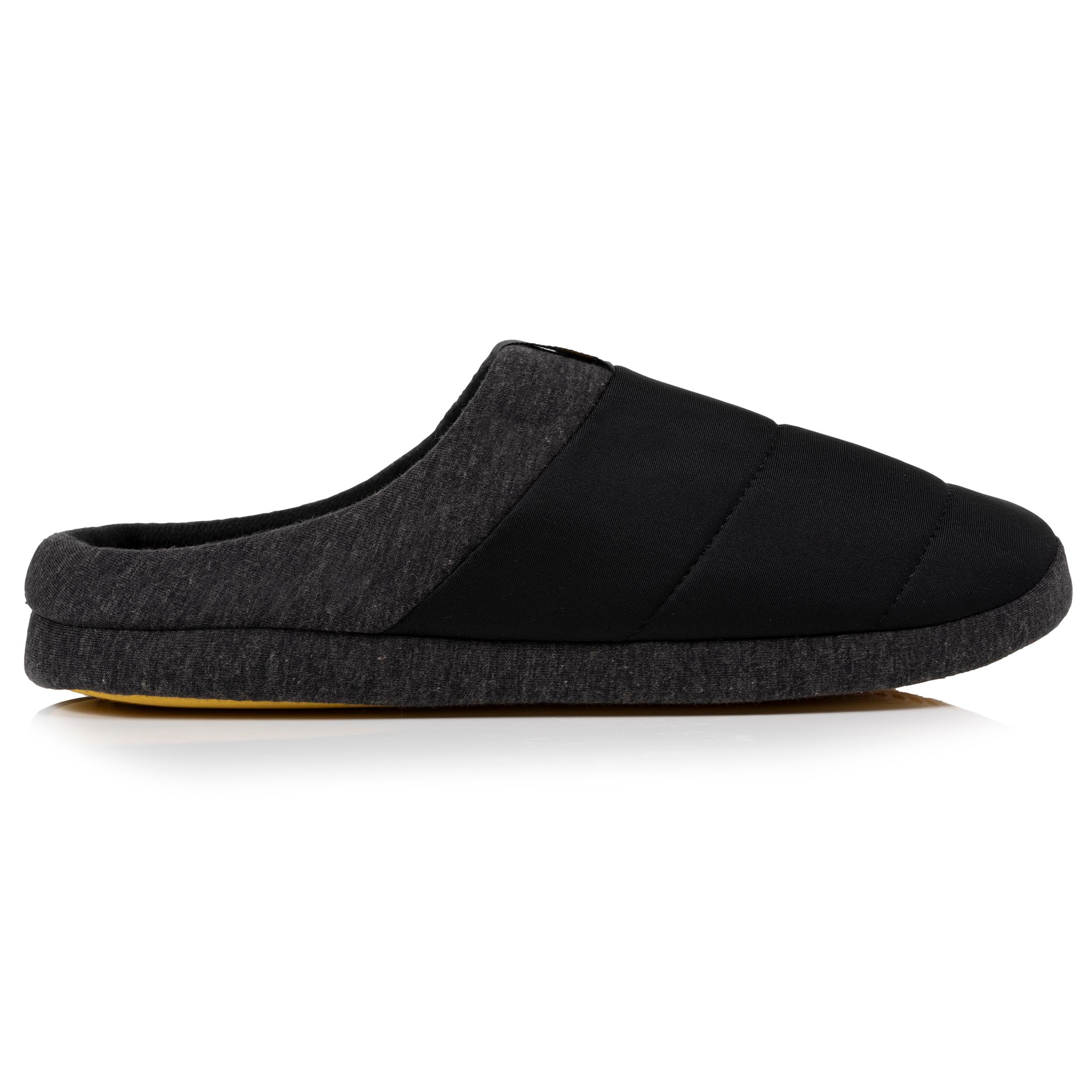 isotoner-chaussons-mules-homme-nylon-noir image 8
