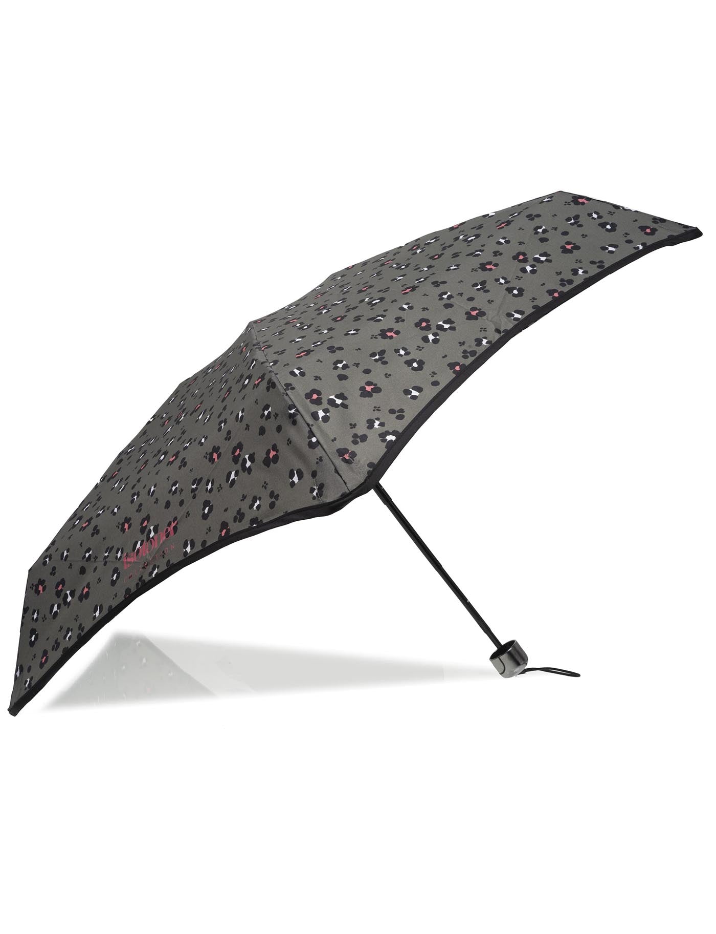 isotoner-parapluie-mini-x-tra-solide-17-5-cm-l-opard-kaki-femme image 7