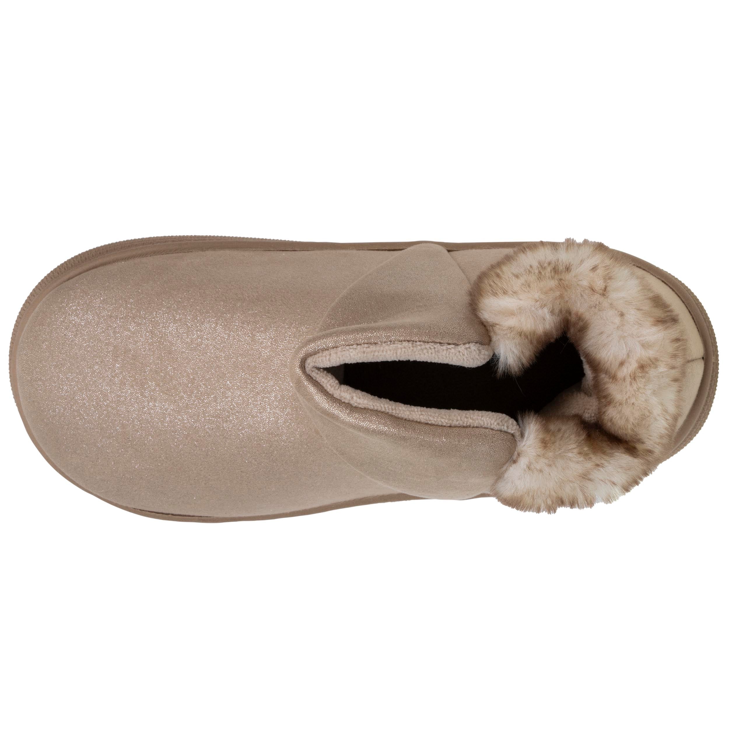 isotoner-chaussons-bottillons-femme-bloup-beige image 2