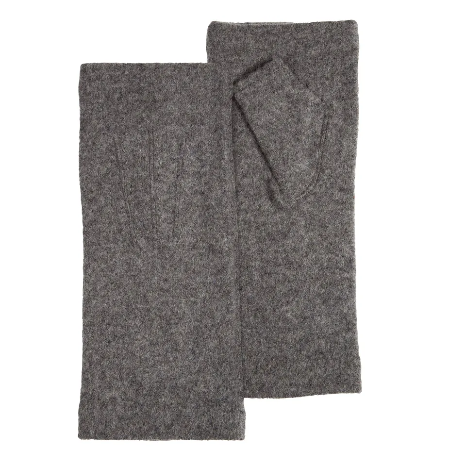isotoner-mitaines-femme-laine-gris-chin image 1