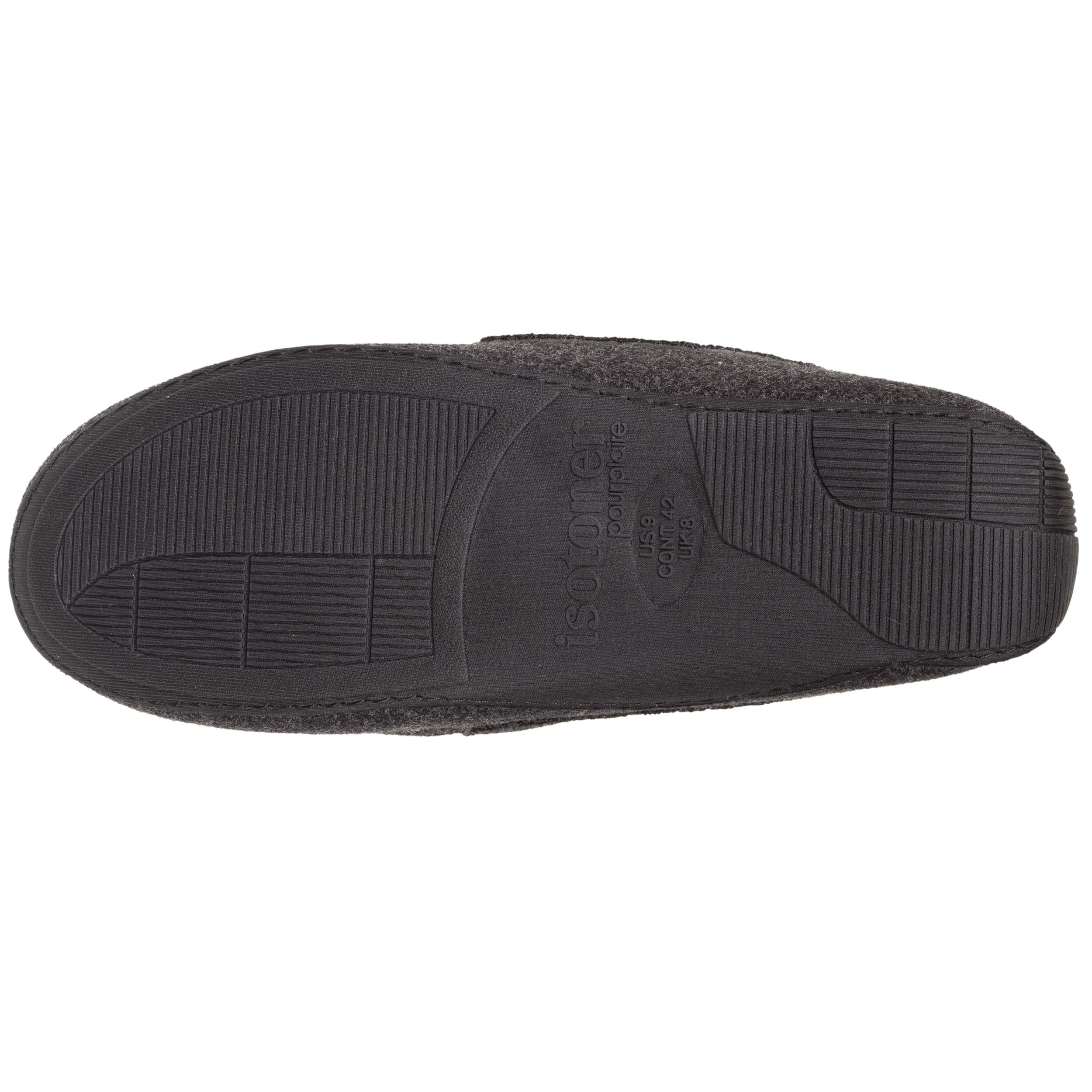 isotoner-chaussons-mocassins-homme-feutrine-gris-chin image 4
