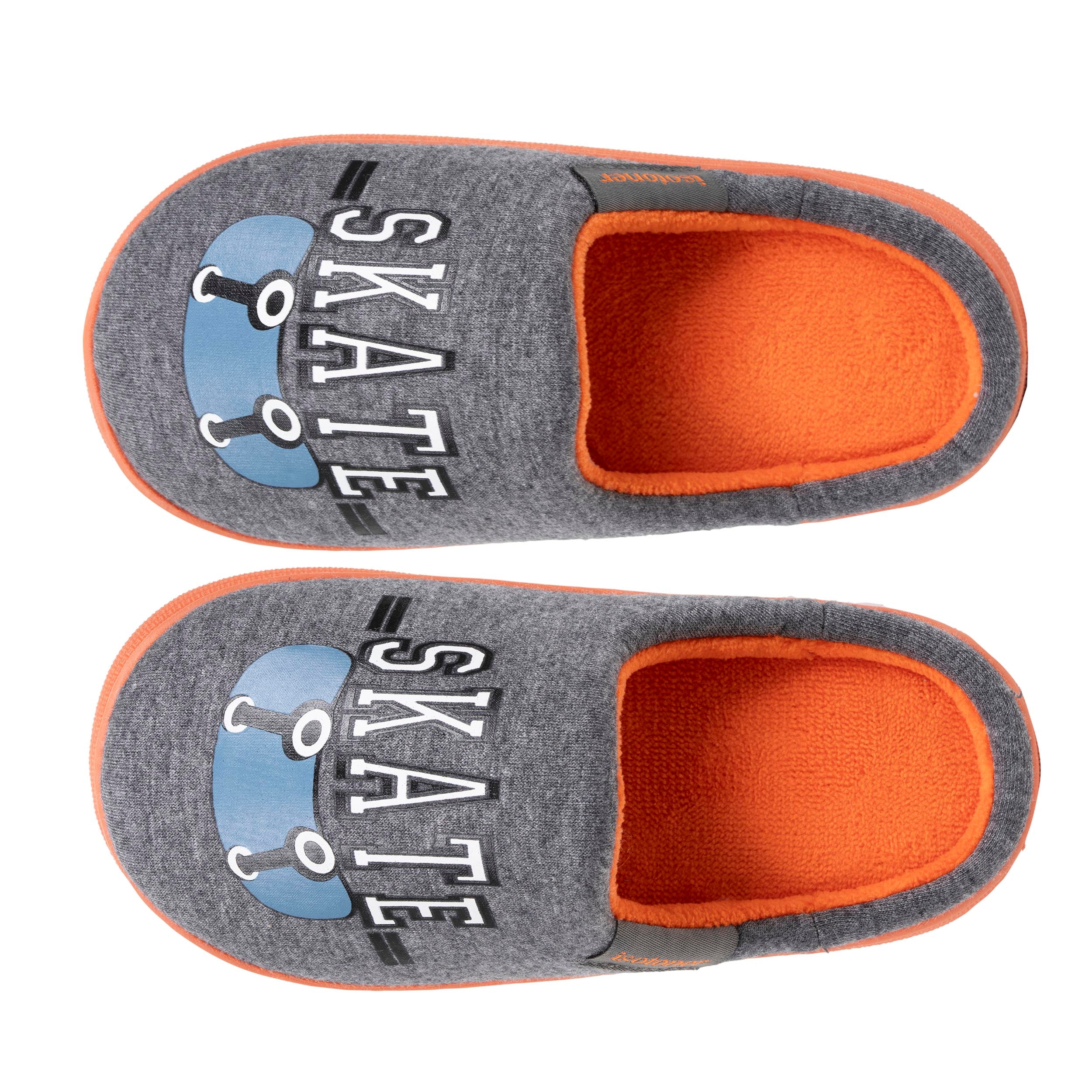 isotoner-chaussons-mules-enfant-bloup-gris-chin image 2