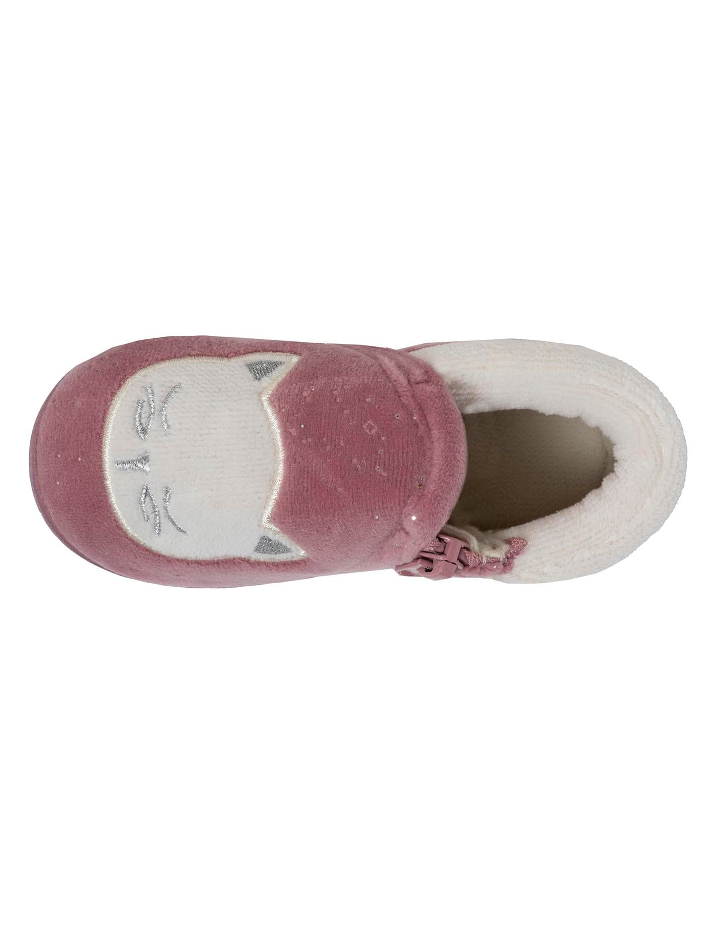 isotoner-chaussons-bottillons-zip-enfant-rose-chat image 7