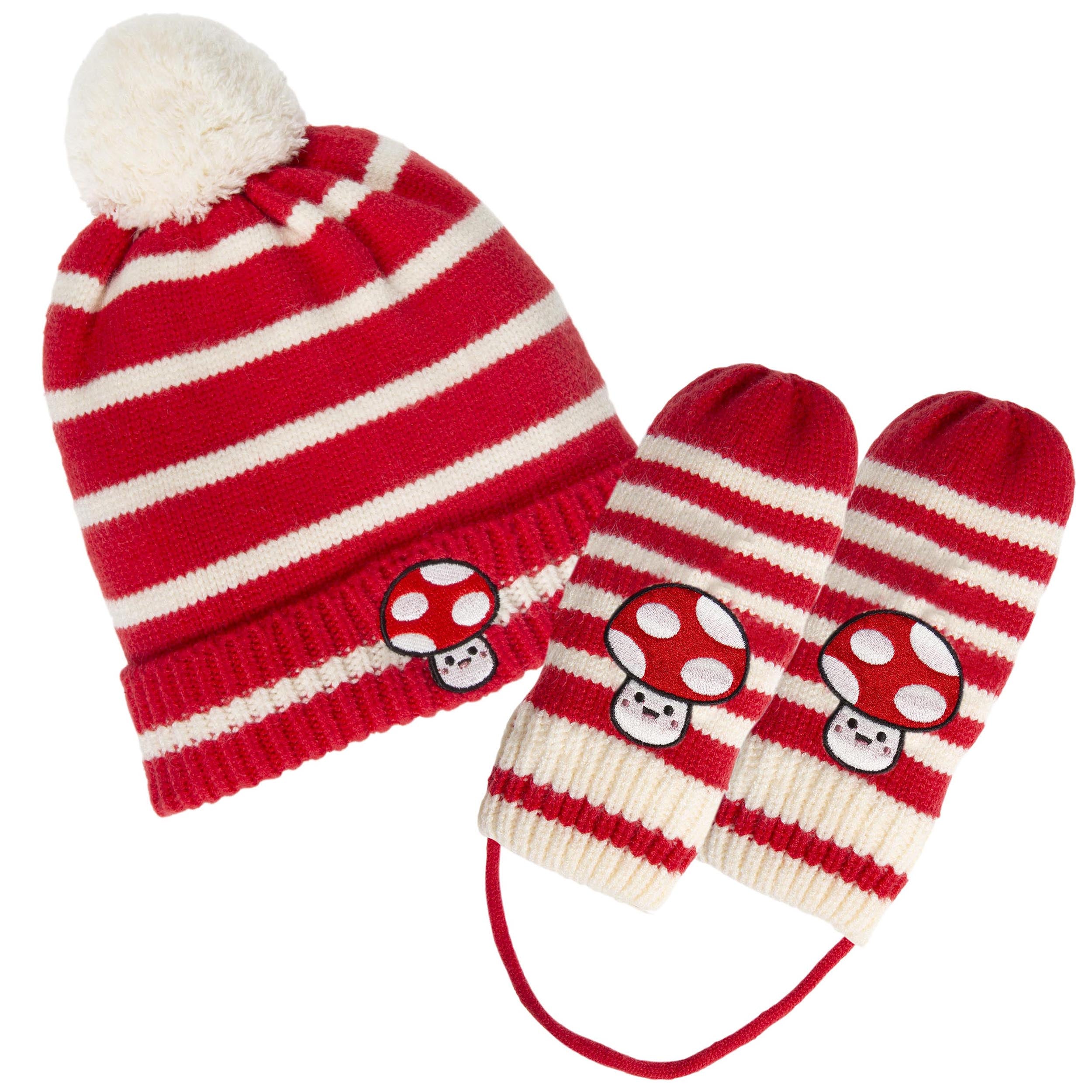 isotoner-bonnet-enfant-2-4-ans-champignon-rouge image 2